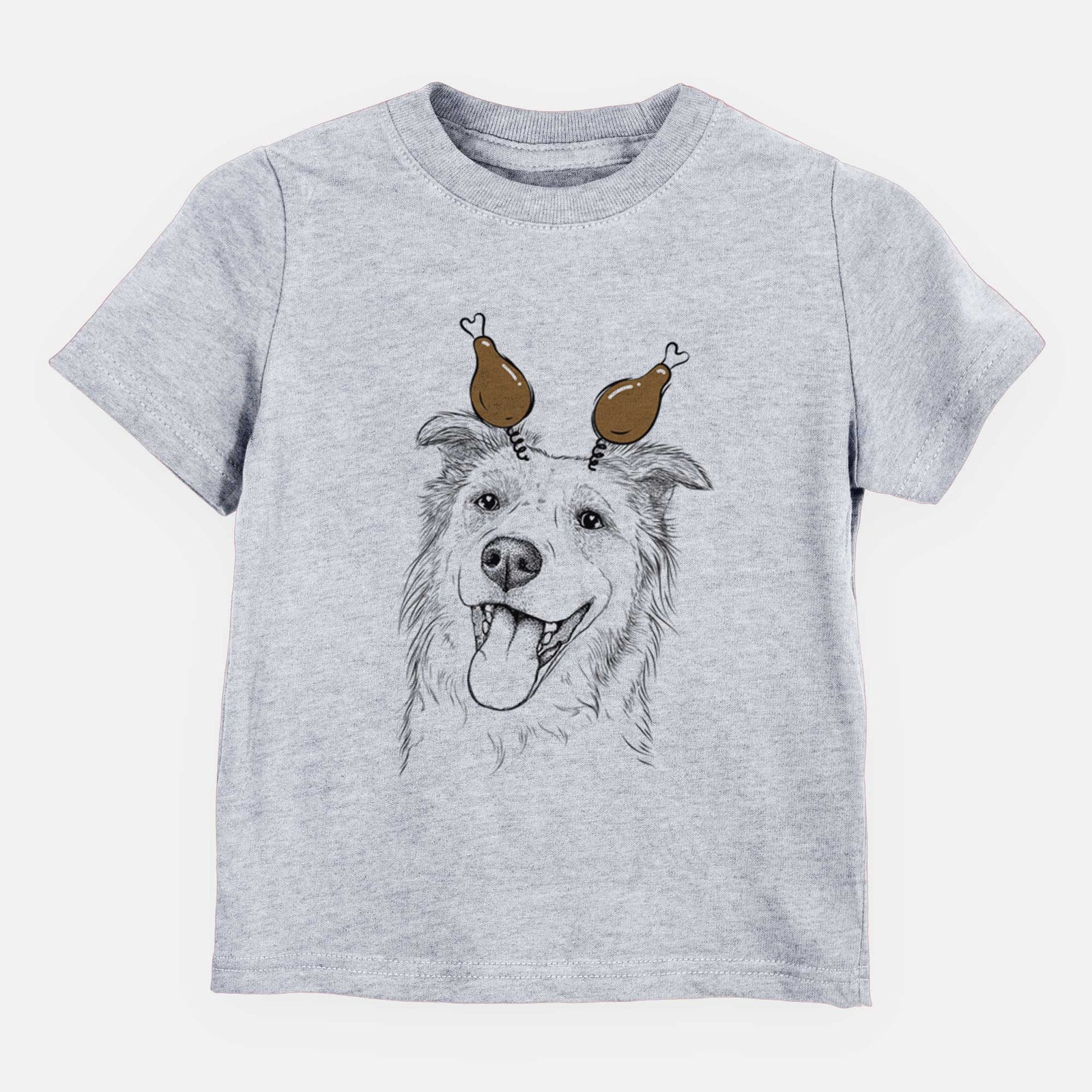 Thanksgiving Macaroni the Border Collie - Kids/Youth/Toddler Shirt