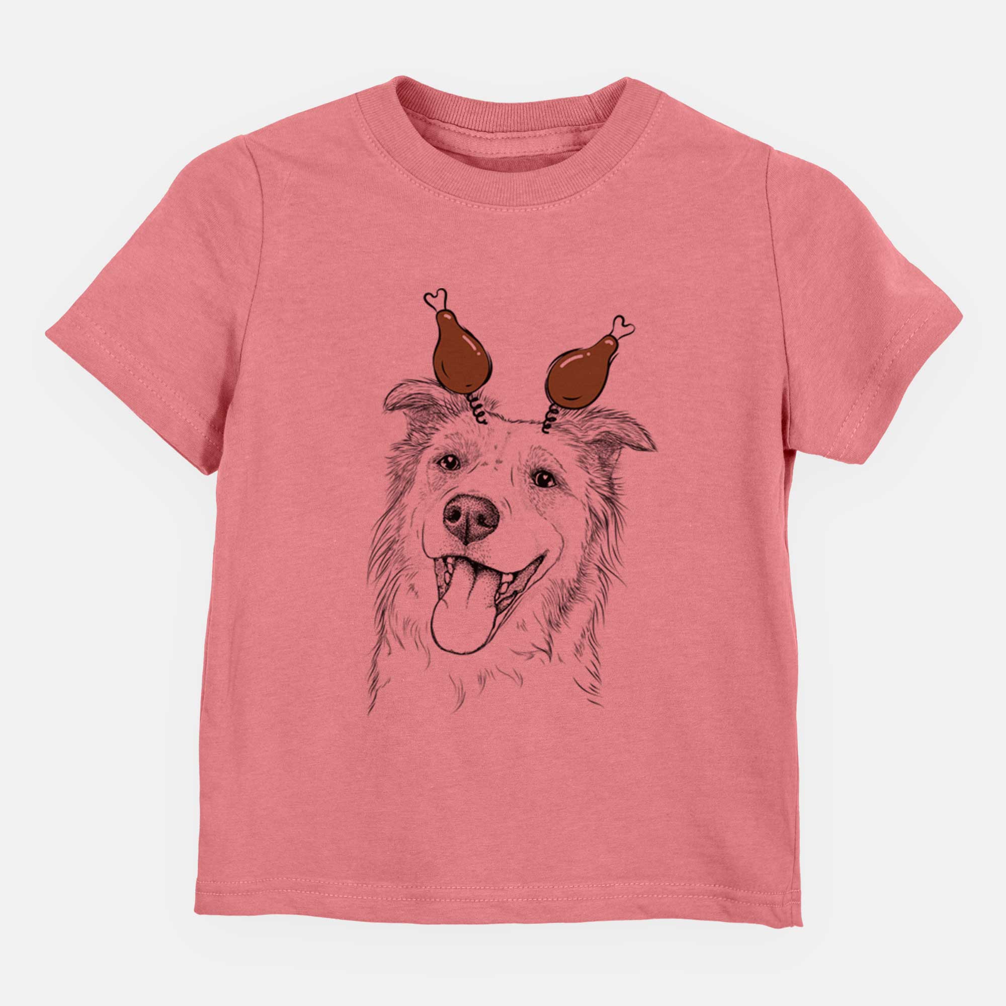 Thanksgiving Macaroni the Border Collie - Kids/Youth/Toddler Shirt