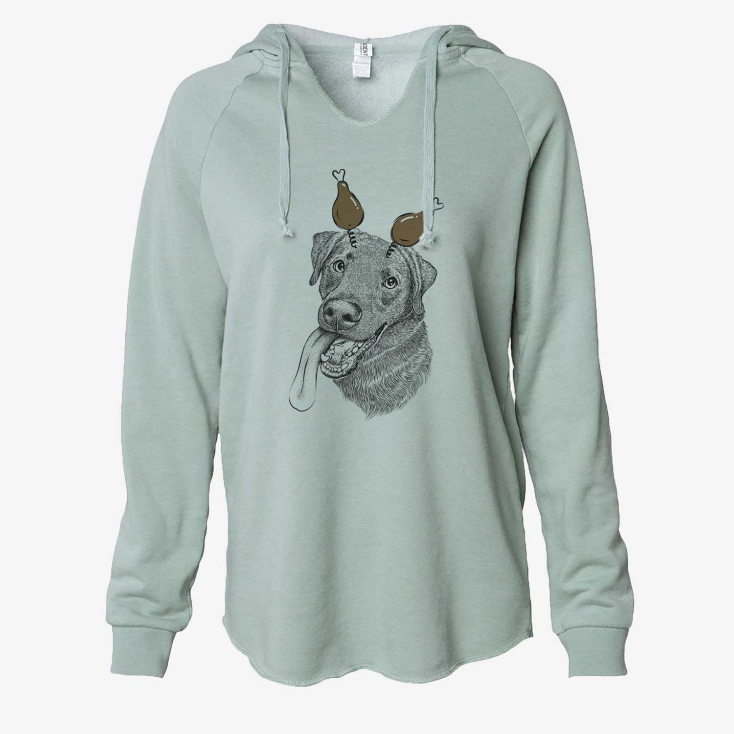 Thanksgiving Macaroni the Lab Mix - Cali Wave Hooded Sweatshirt