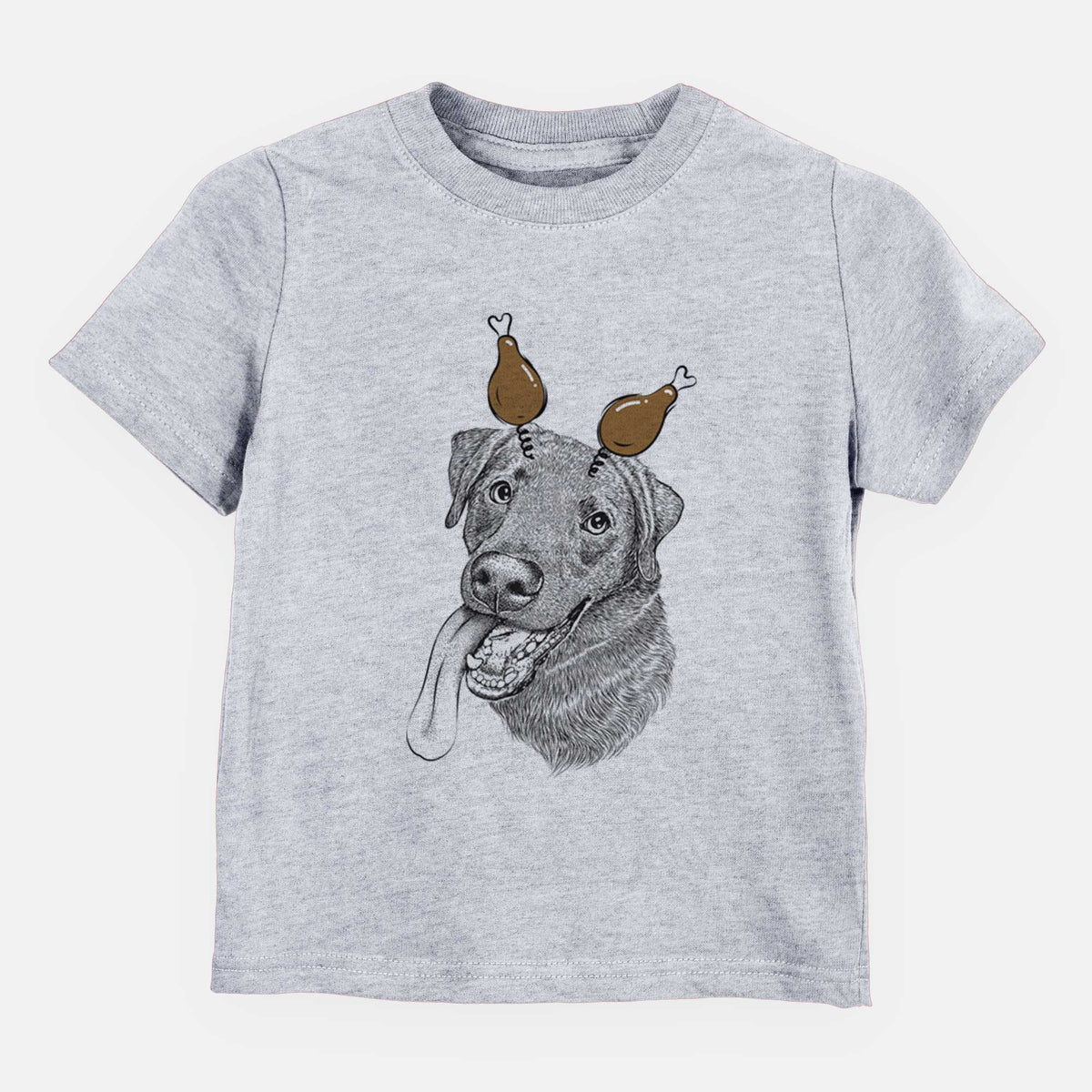 Thanksgiving Macaroni the Lab Mix - Kids/Youth/Toddler Shirt