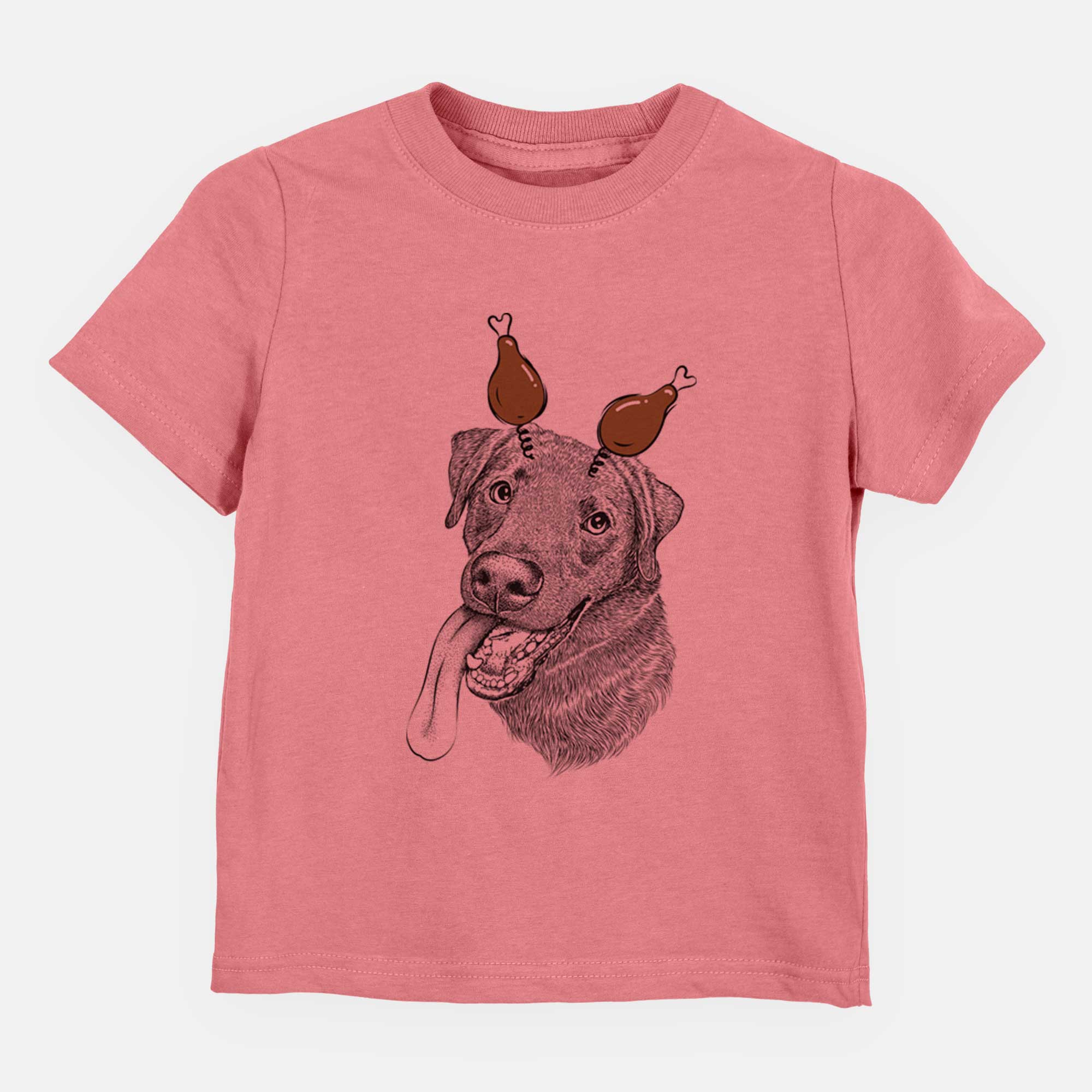 Thanksgiving Macaroni the Lab Mix - Kids/Youth/Toddler Shirt