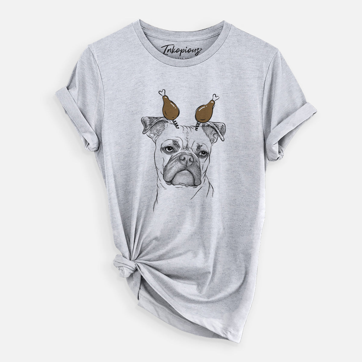 Thanksgiving Mack the Bugg (Boston Terrier/Pug) - Unisex Crewneck