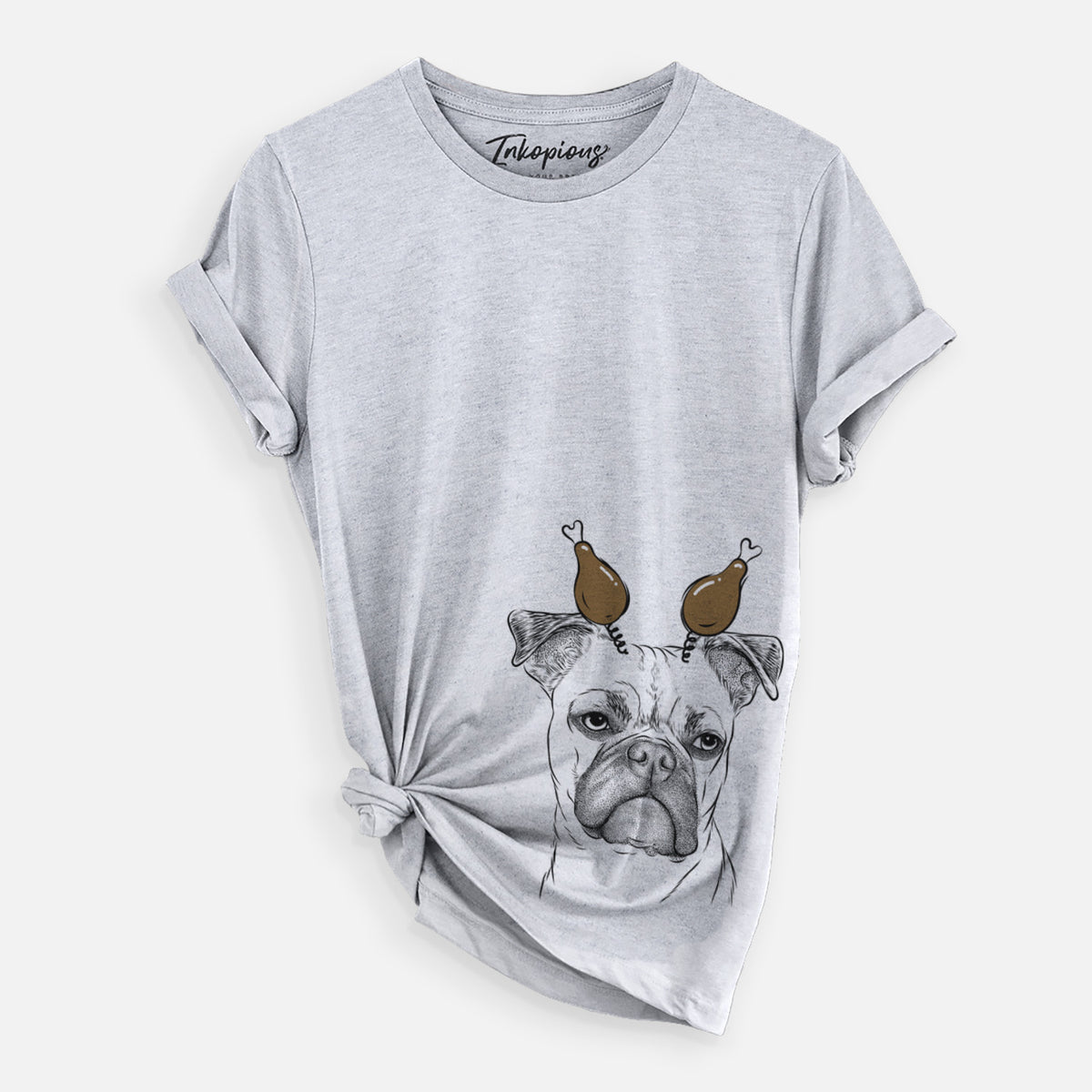 Thanksgiving Mack the Bugg (Boston Terrier/Pug) - Unisex Crewneck