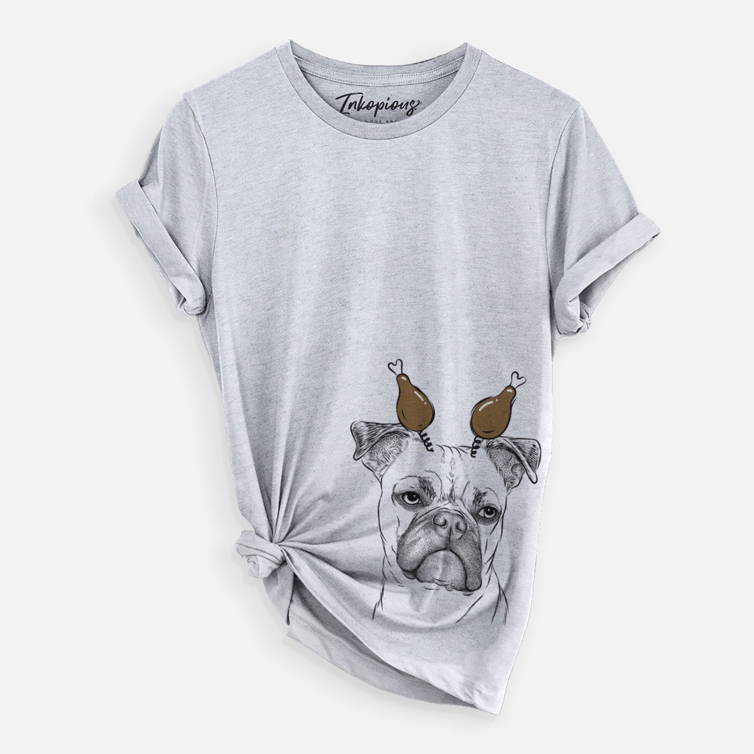 Thanksgiving Mack the Bugg (Boston Terrier/Pug) - Unisex Crewneck