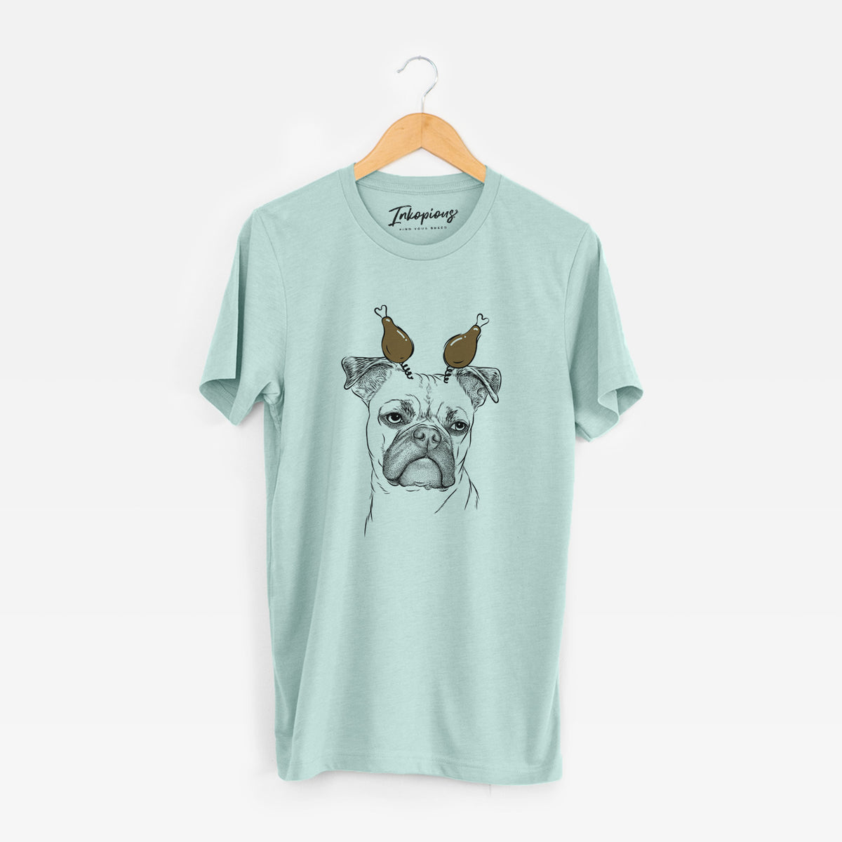 Thanksgiving Mack the Bugg (Boston Terrier/Pug) - Unisex Crewneck