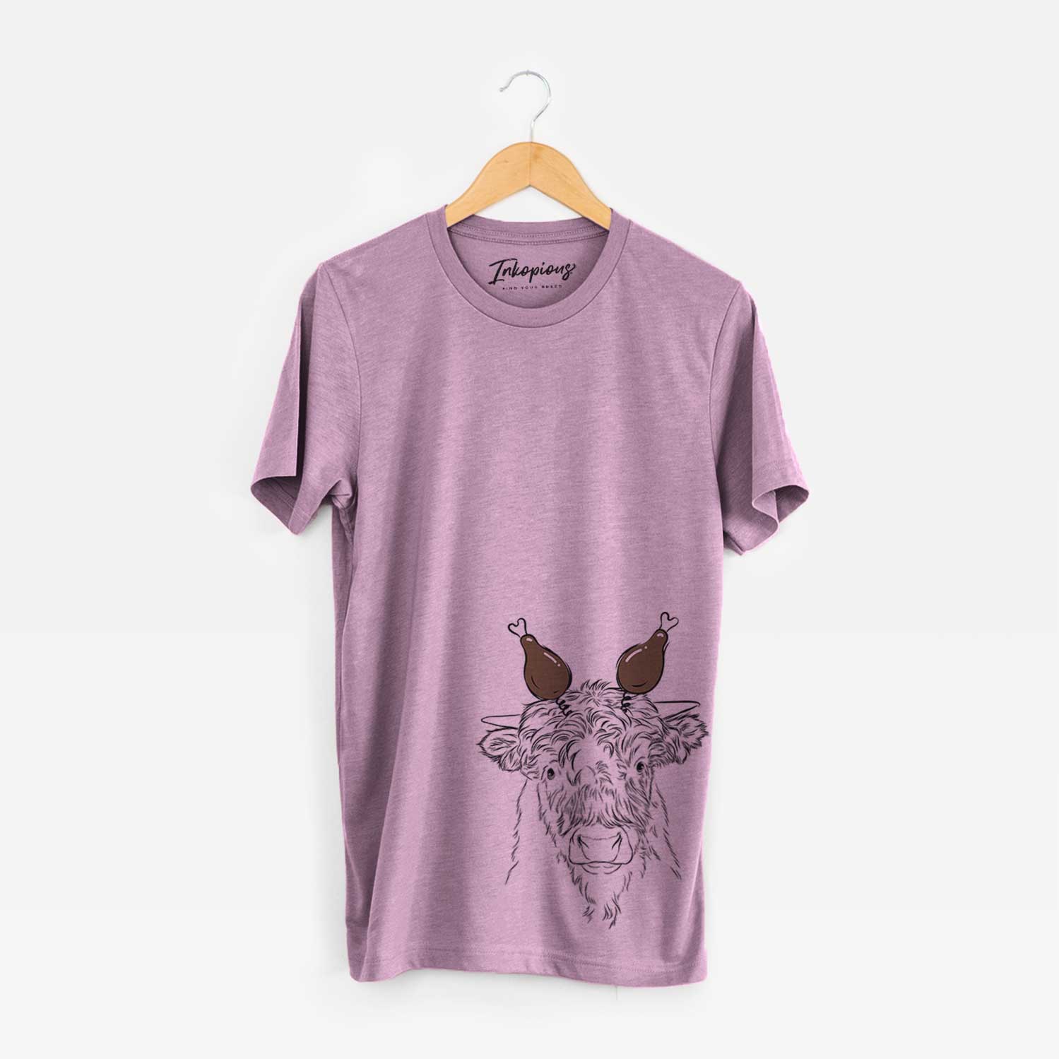 Thanksgiving Mack the Scottish Highland Cow - Unisex Crewneck