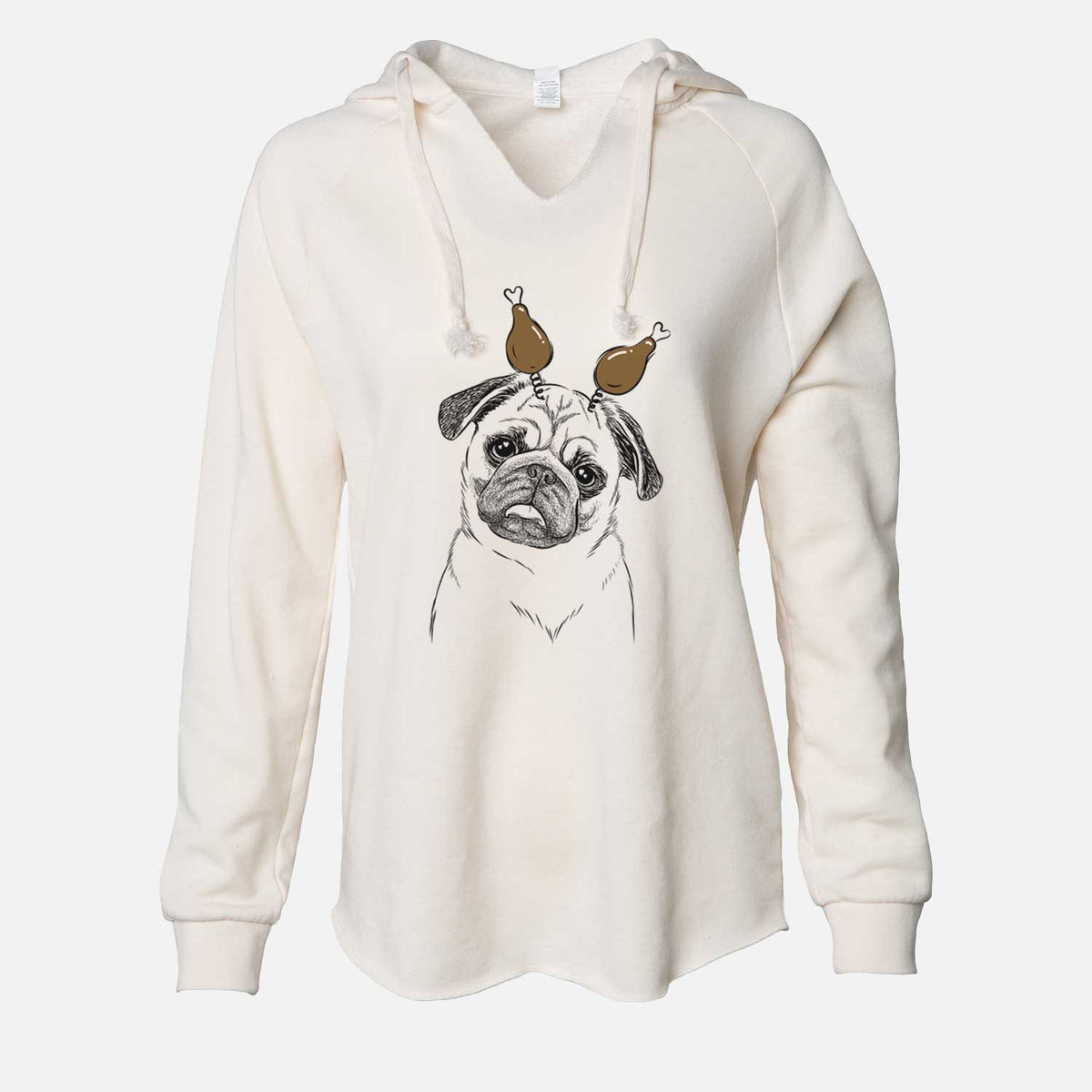 Thanksgiving Macy the Pug - Cali Wave Hooded Sweatshirt