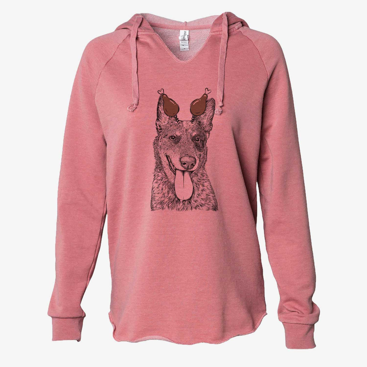 Thanksgiving Madison the Blue Heeler - Cali Wave Hooded Sweatshirt