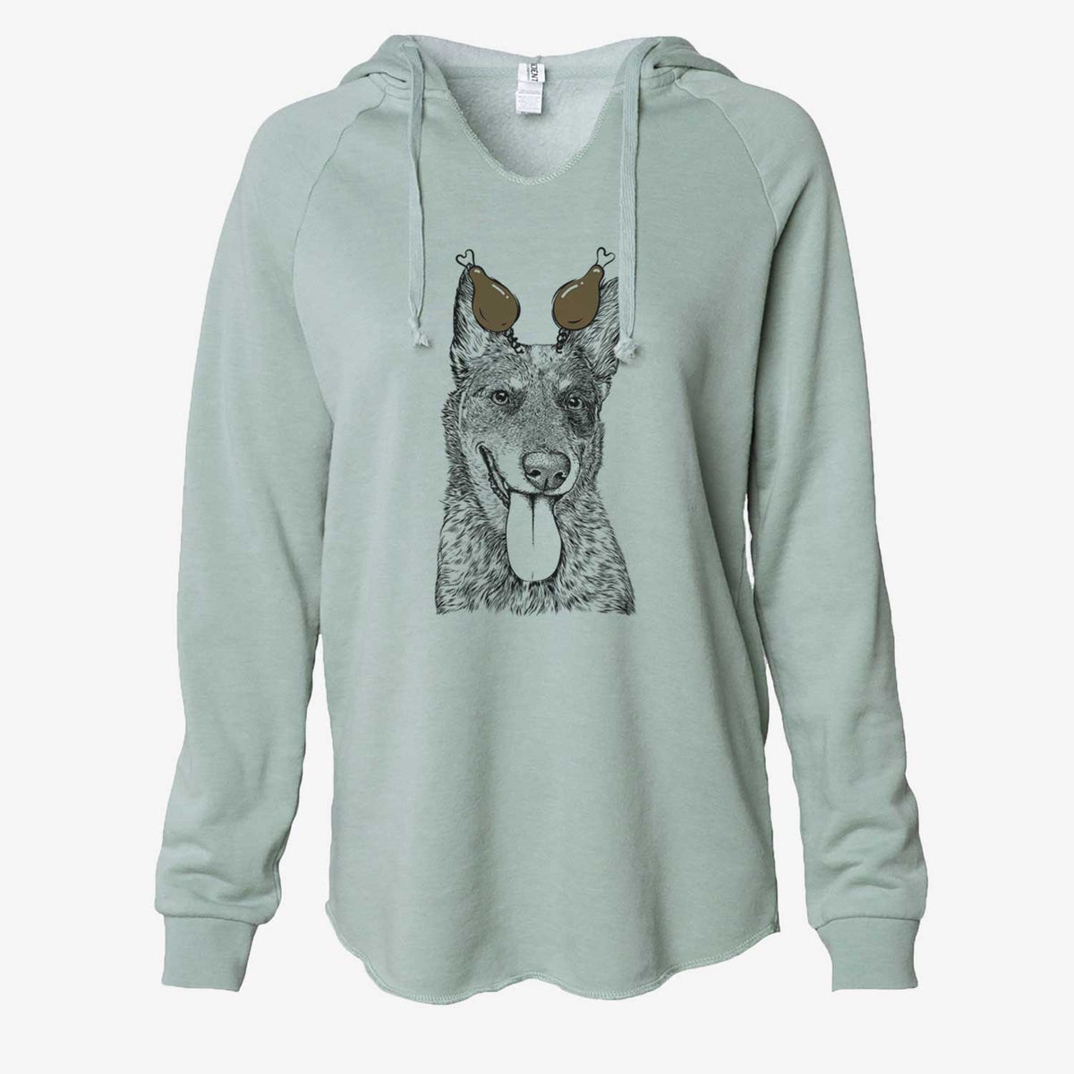 Thanksgiving Madison the Blue Heeler - Cali Wave Hooded Sweatshirt