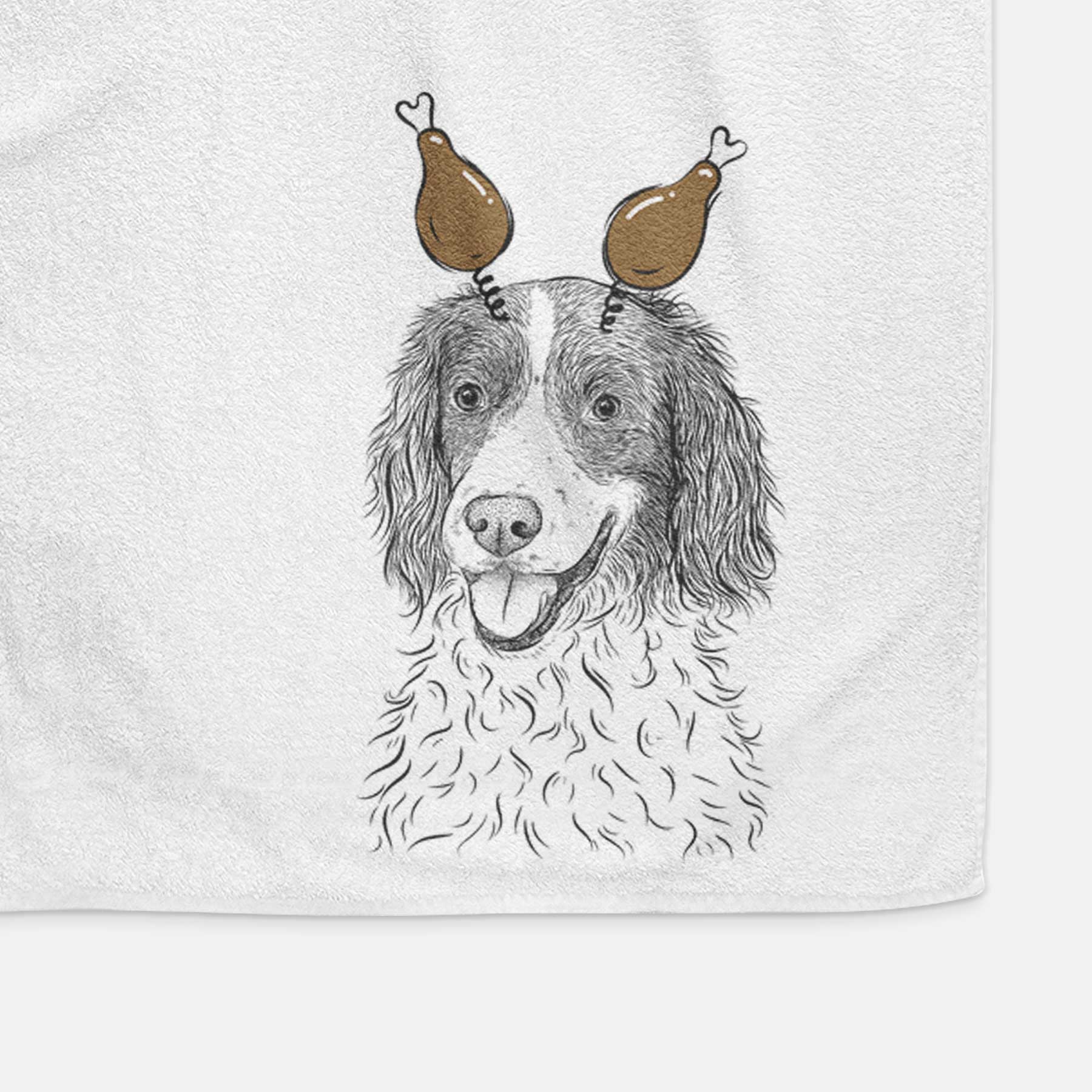 Maggie the Springer Spaniel Decorative Hand Towel