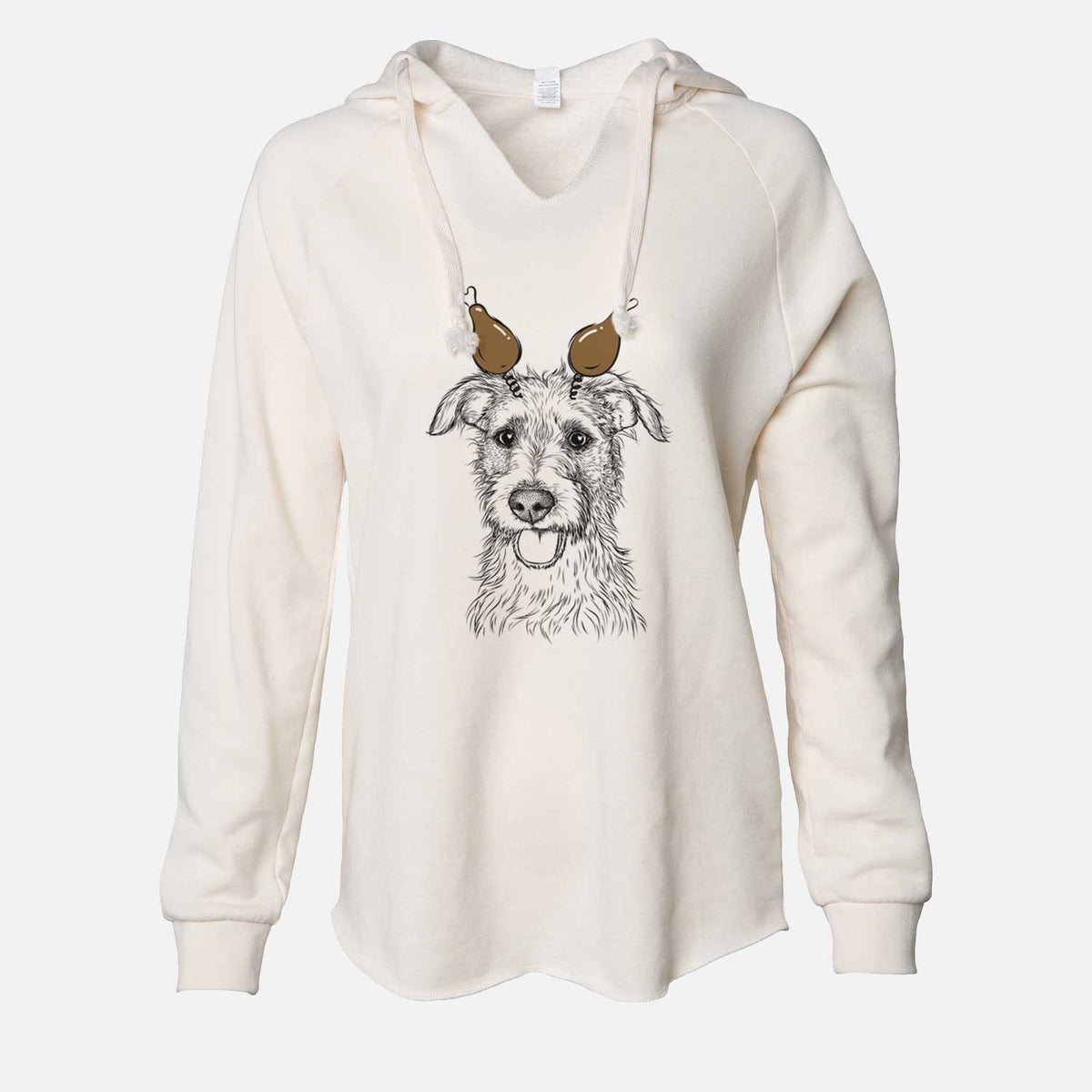 Thanksgiving Maggie the Terrier Mix - Cali Wave Hooded Sweatshirt