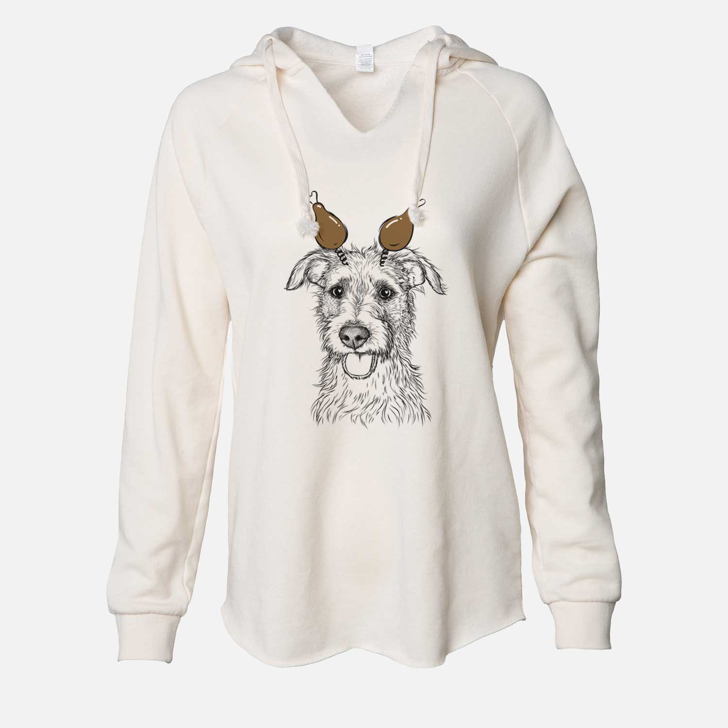 Thanksgiving Maggie the Terrier Mix - Cali Wave Hooded Sweatshirt