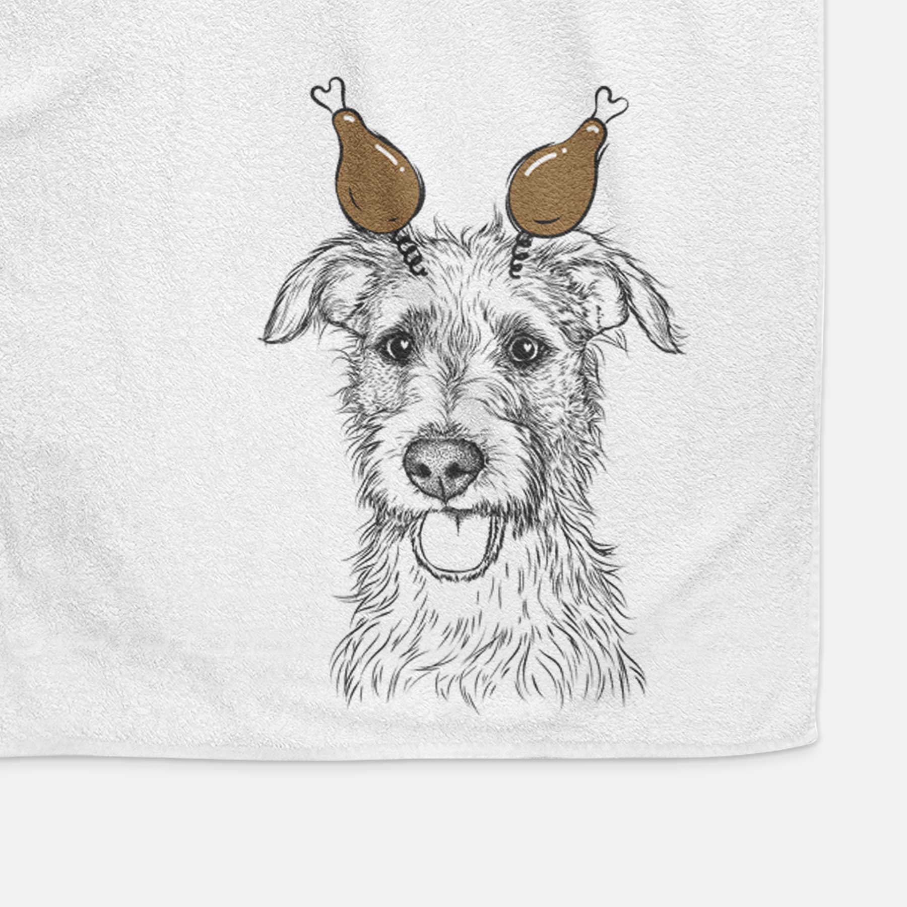 Maggie the Terrier Mix Decorative Hand Towel