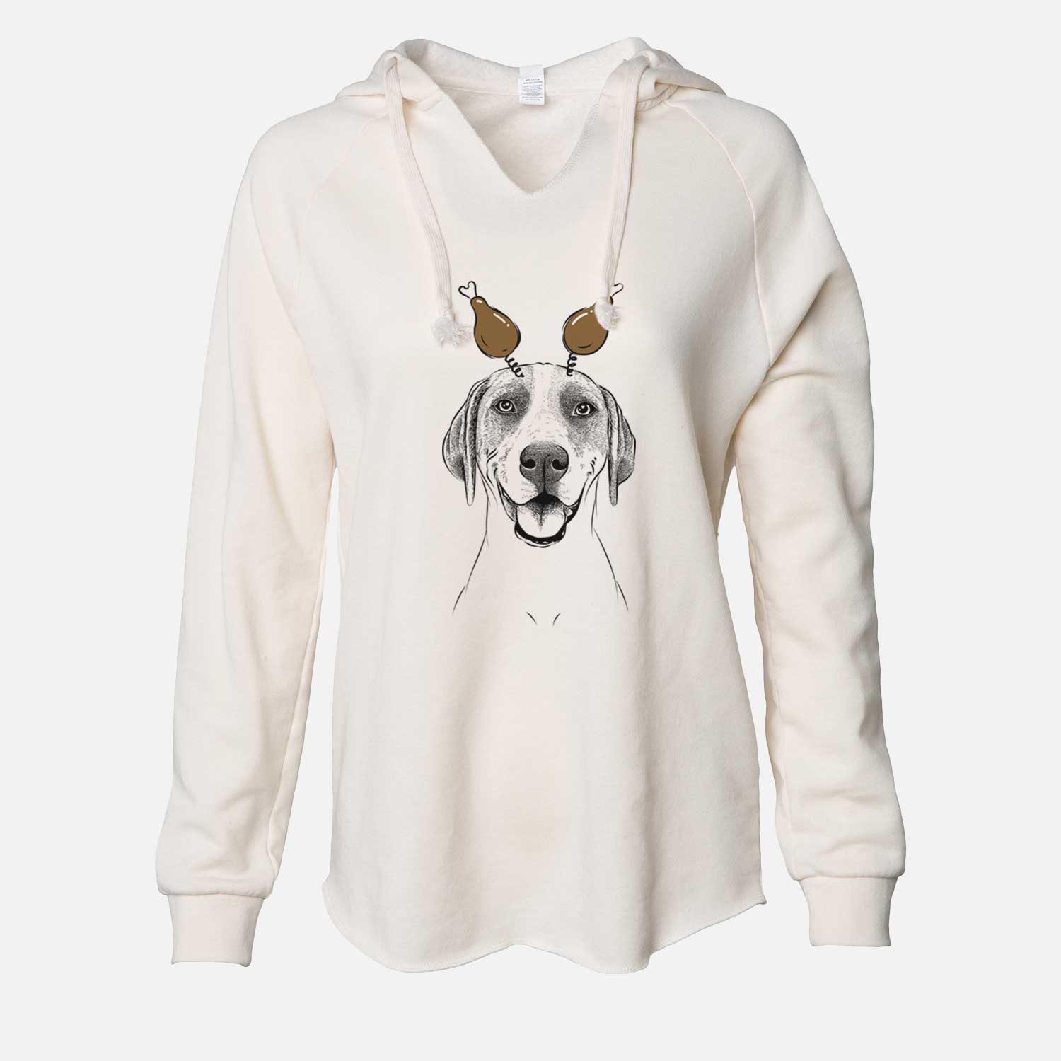 Thanksgiving Maggie the Treeing Walker Coonhound - Cali Wave Hooded Sweatshirt