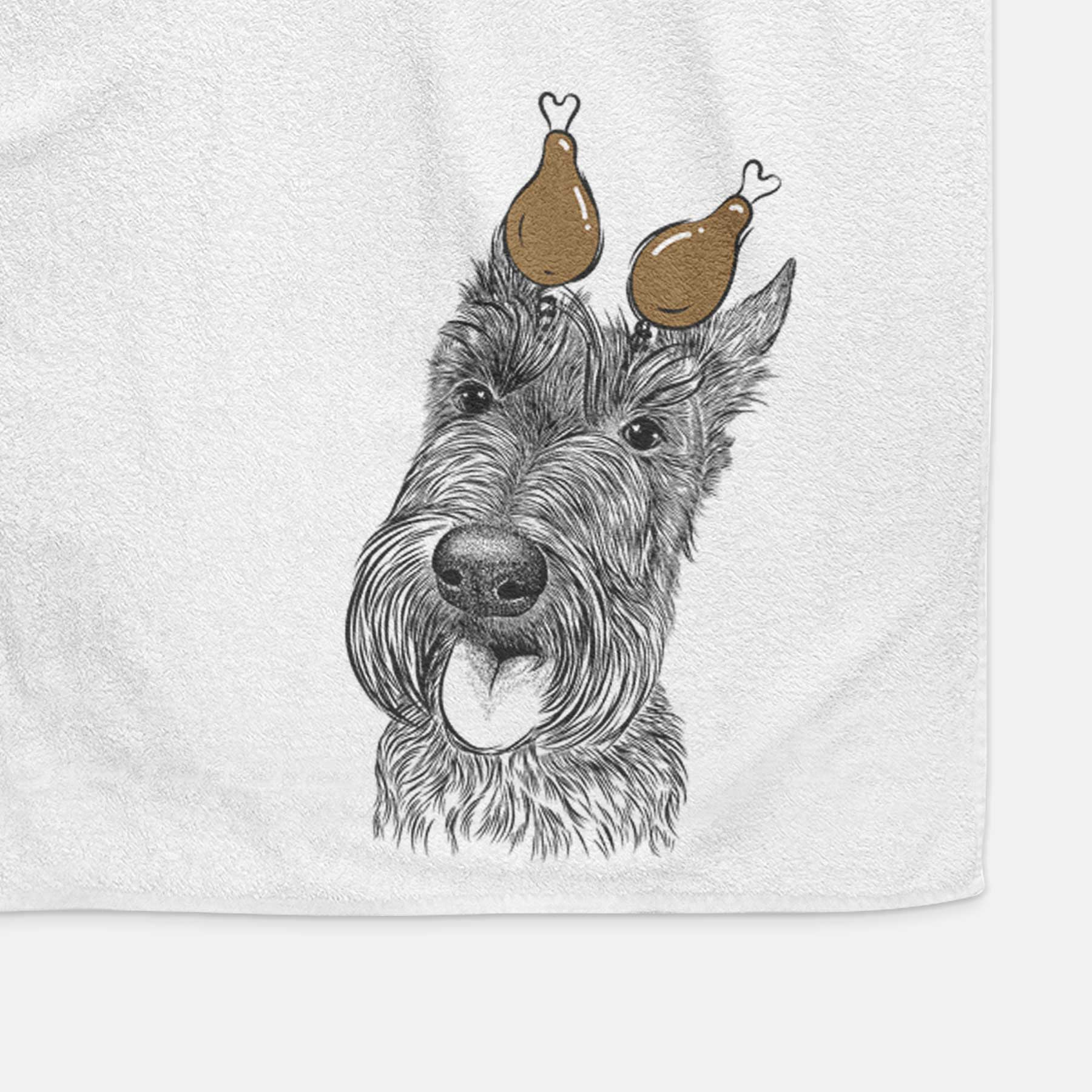 Magnus the Scottish Terrier Decorative Hand Towel