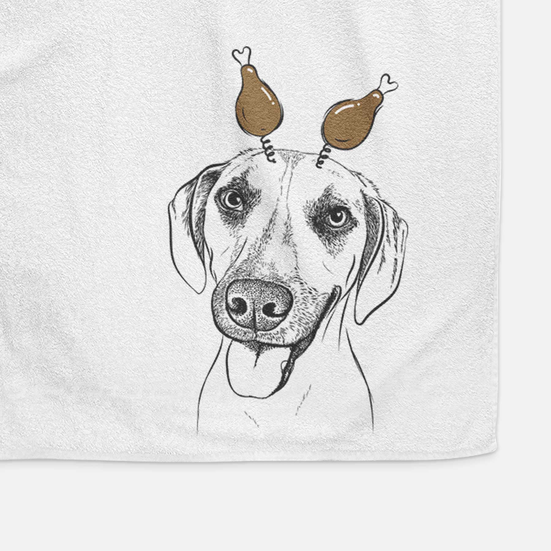 Malia the American Foxhound Mix Decorative Hand Towel