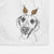 Malia the American Foxhound Mix Decorative Hand Towel