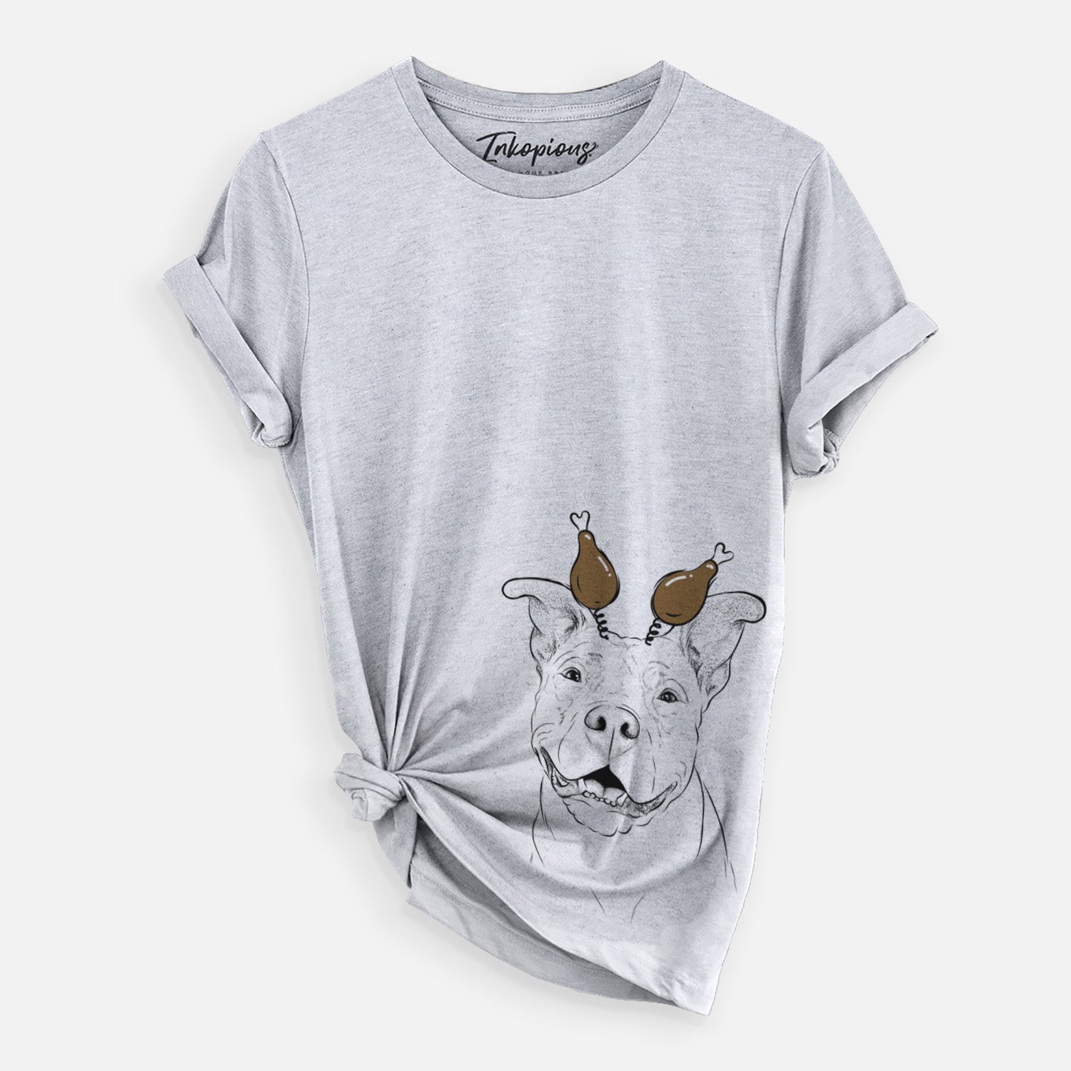 Thanksgiving Malibu the Staffordshire Terrier/Pitbull Mix - Unisex Crewneck