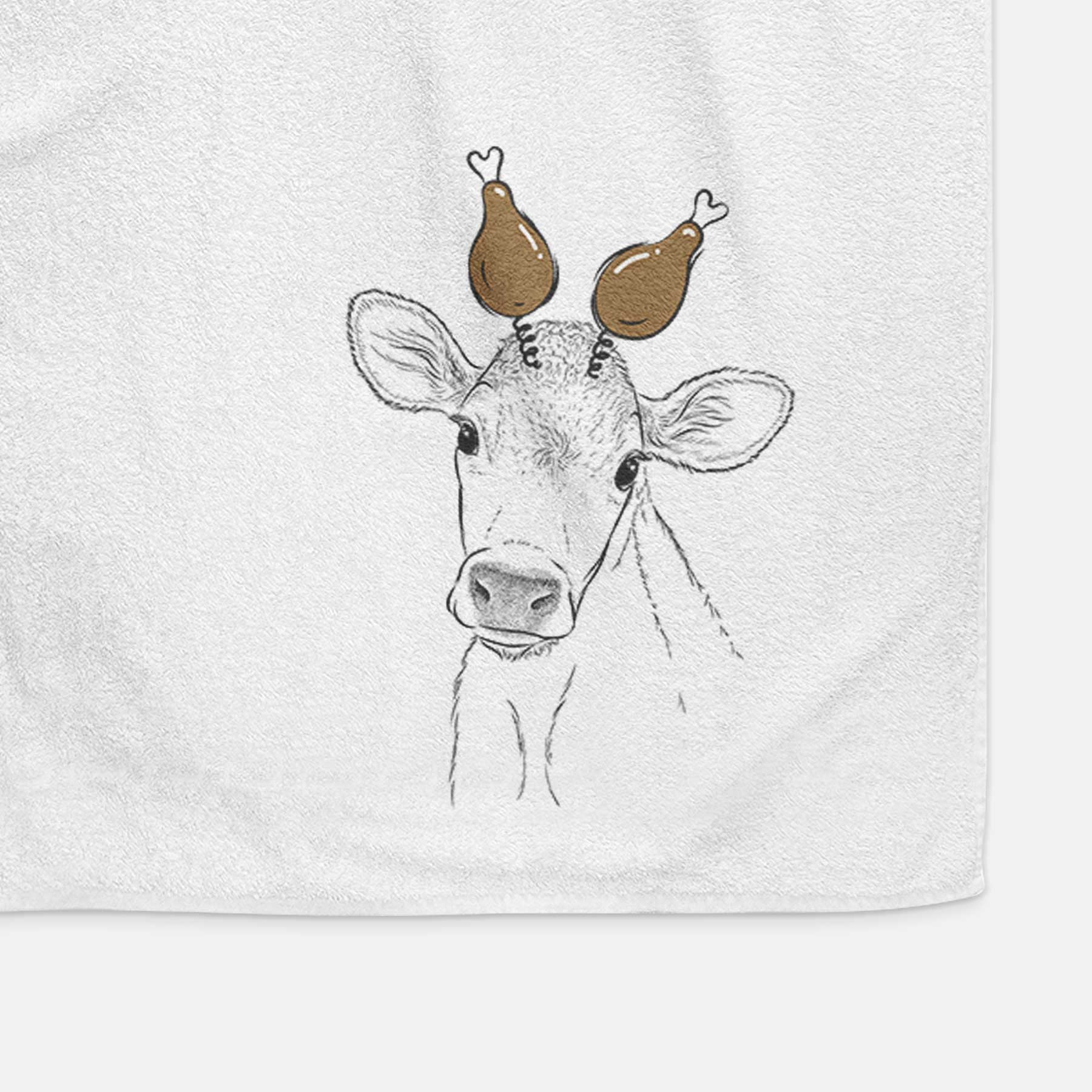 Malu the Cow Decorative Hand Towel