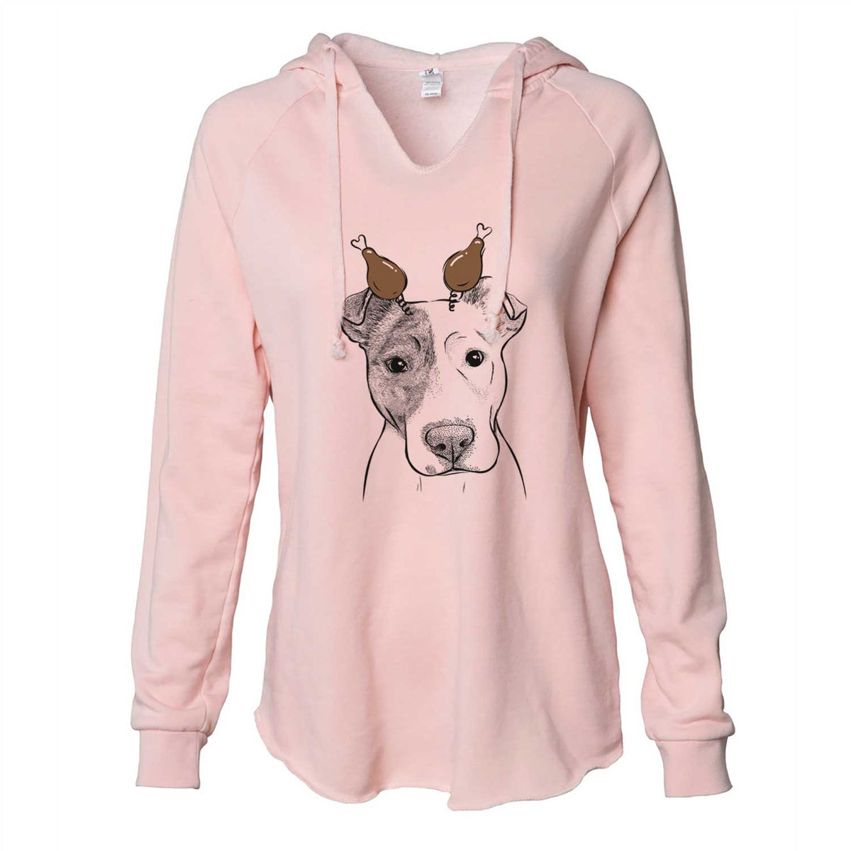 Thanksgiving Manchi the Pitbull Mix - Cali Wave Hooded Sweatshirt