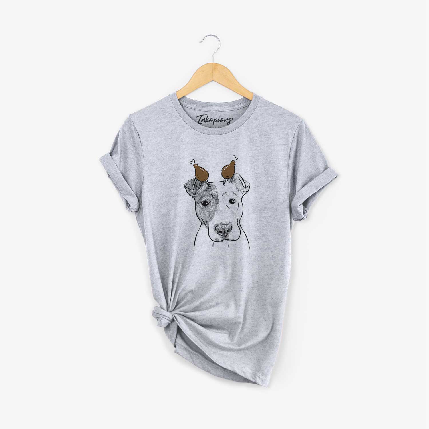 Thanksgiving Manchi the Pitbull Mix - Unisex Crewneck