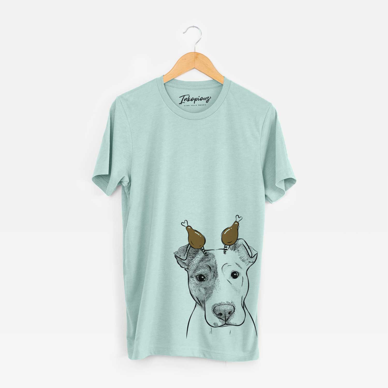 Thanksgiving Manchi the Pitbull Mix - Unisex Crewneck