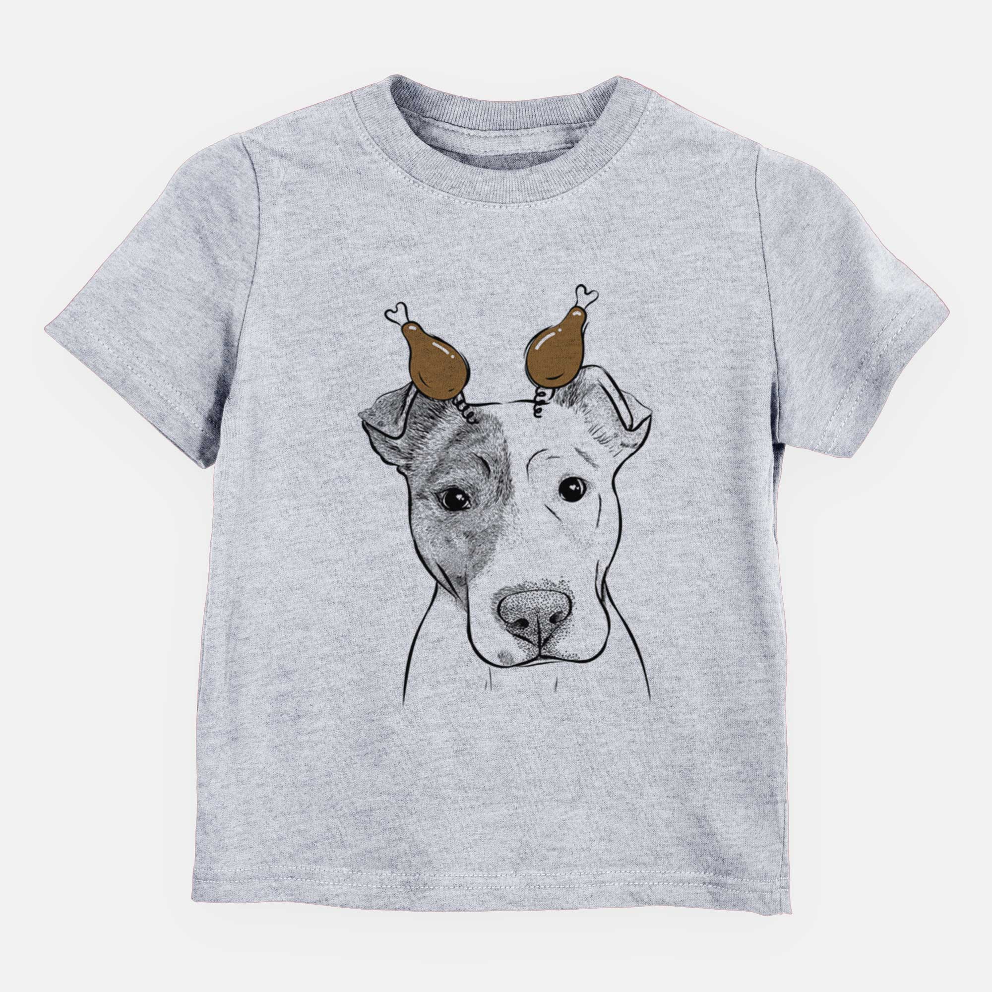 Thanksgiving Manchi the Pitbull Mix - Kids/Youth/Toddler Shirt