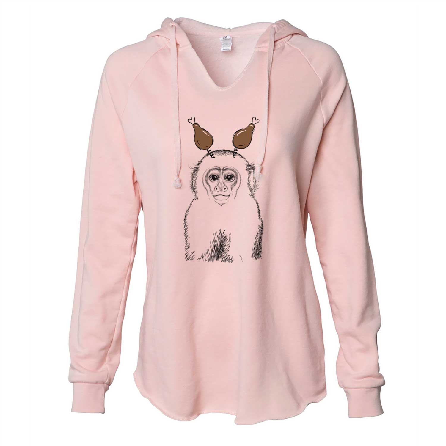 Thanksgiving Marcel the Capuchin Monkey - Cali Wave Hooded Sweatshirt