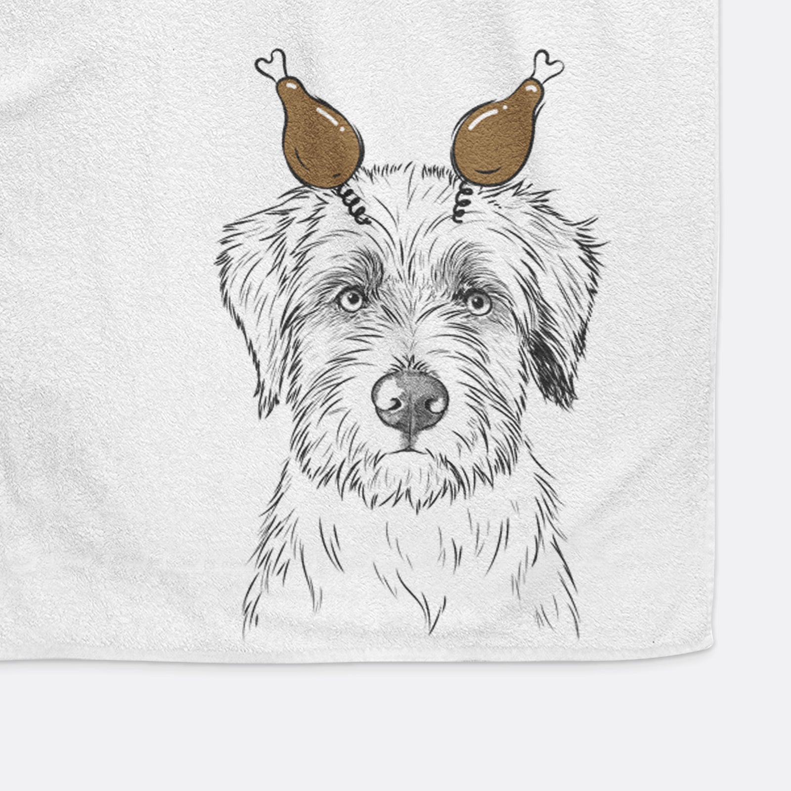 Marek the Bernedoodle Decorative Hand Towel