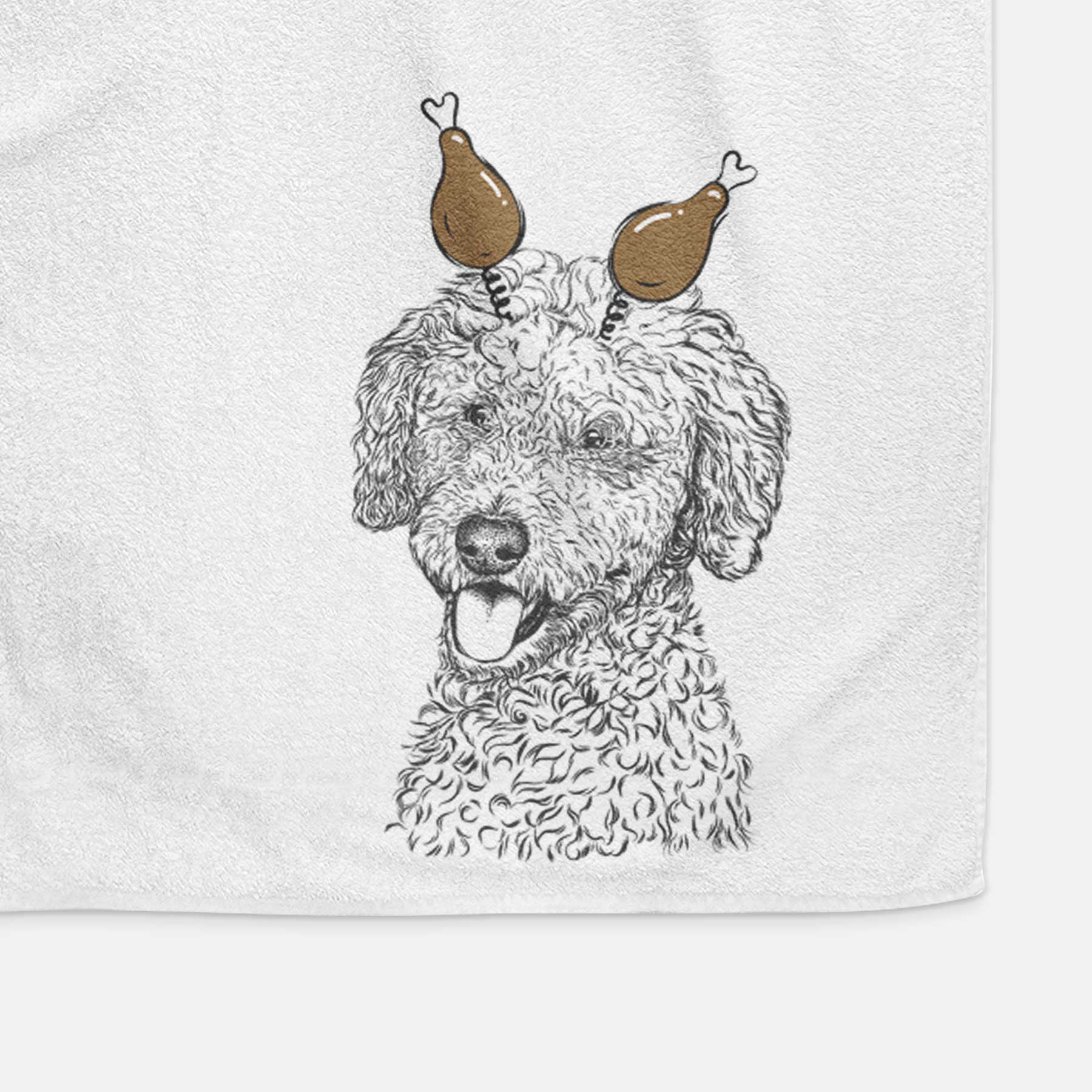 Marlow the Goldendoodle Decorative Hand Towel