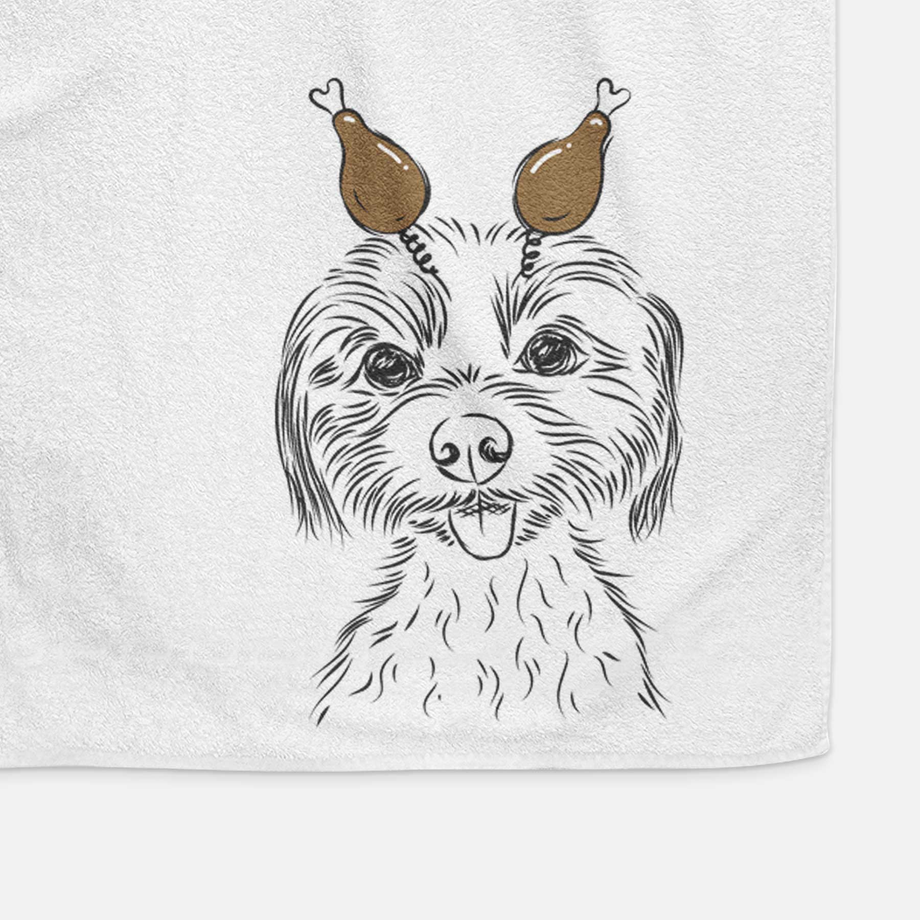 Mater the Yorkshire Terrier Decorative Hand Towel