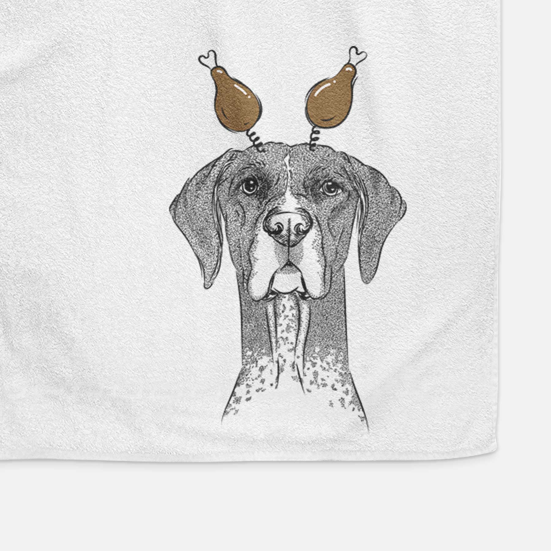 Mattis the German Shorthaired Pointer Decorative Hand Towel