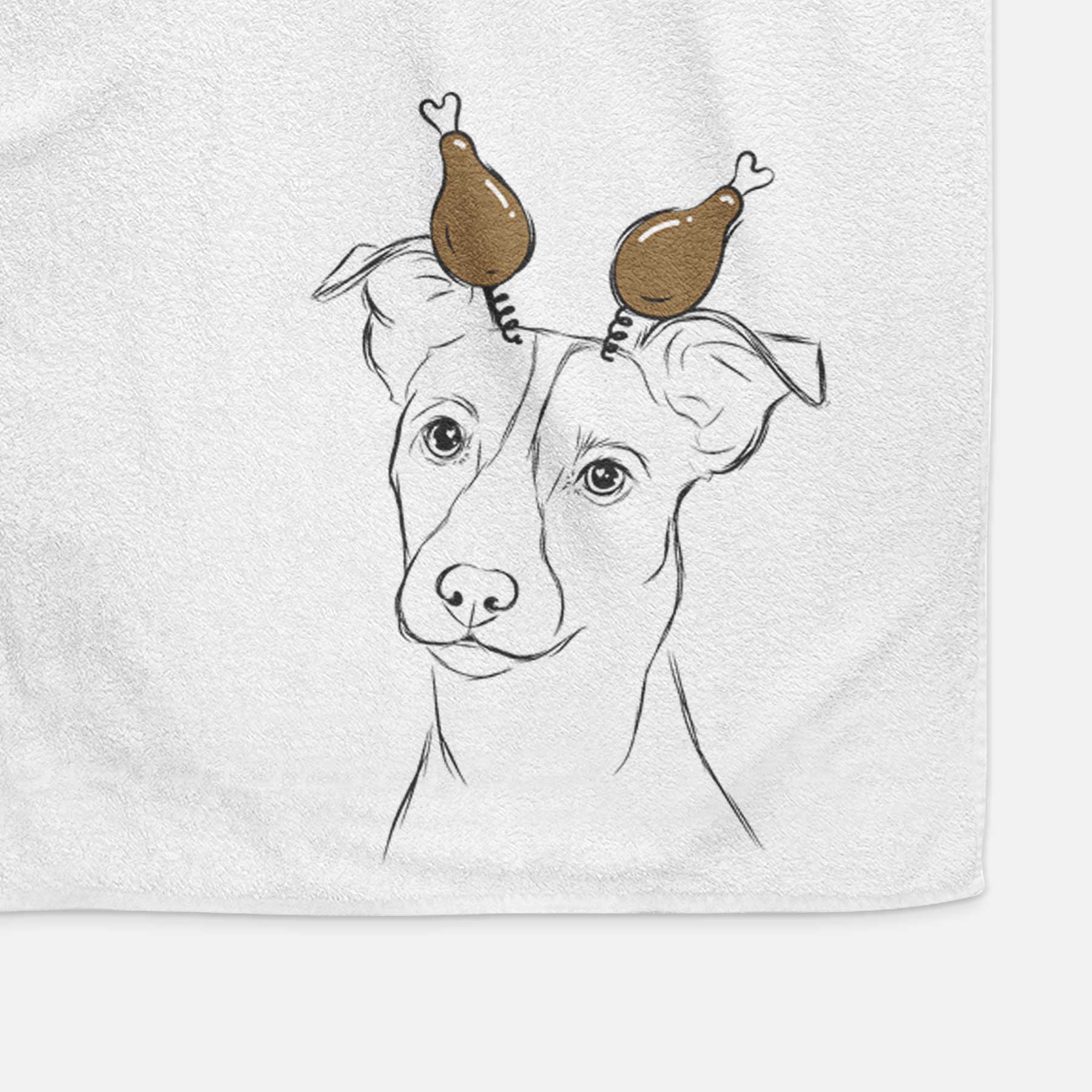 Max the Jack Russell Terrier Decorative Hand Towel