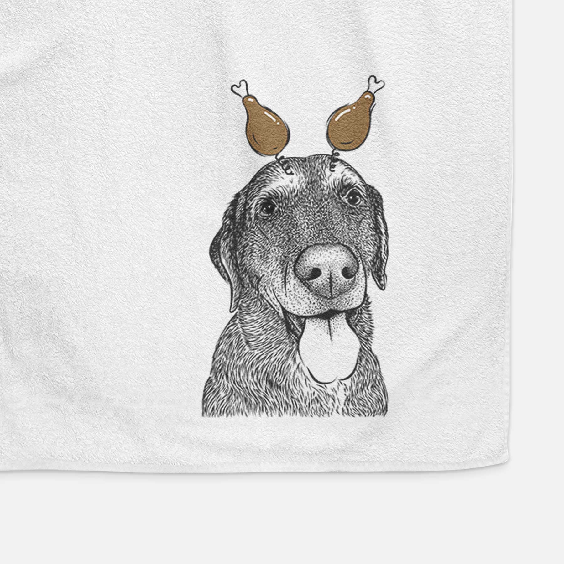 Max the Labrador Retriever Decorative Hand Towel