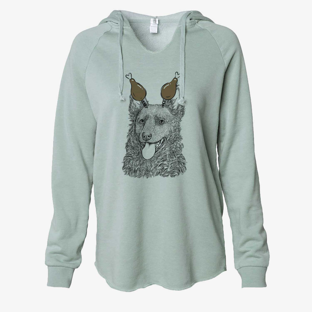 Thanksgiving Maximo the Mudi - Cali Wave Hooded Sweatshirt