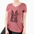 Thanksgiving Maximo the Mudi - Women's V-neck Shirt