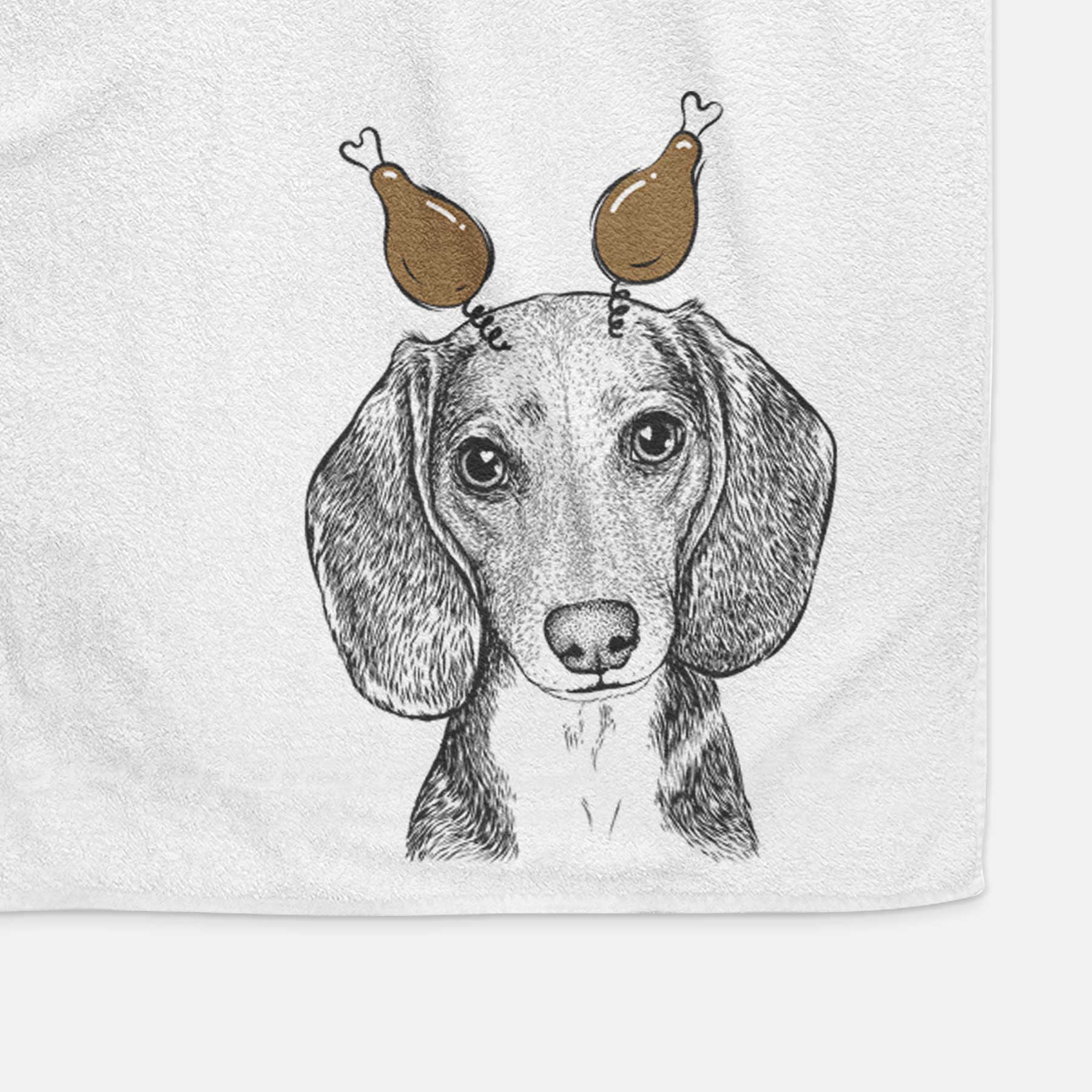 Mayor Andy the Beagle Decorative Hand Towel