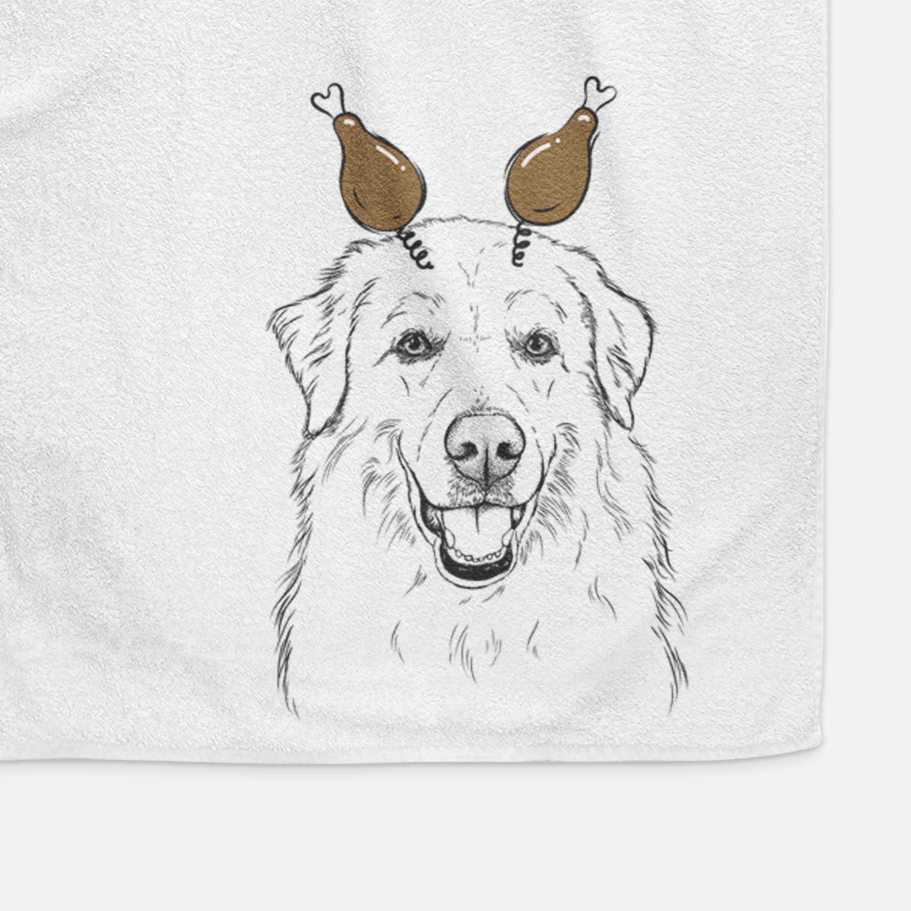 Meg the Great Pyrenees Decorative Hand Towel