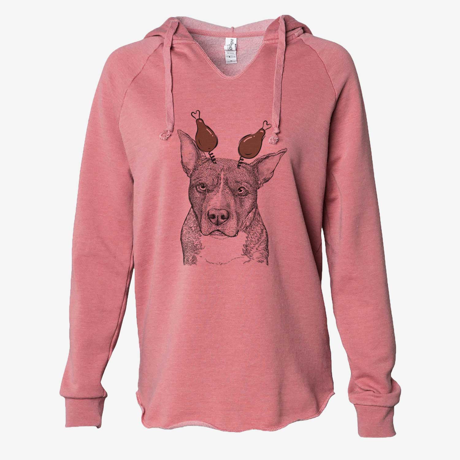 Thanksgiving Mercy the Pitbull - Cali Wave Hooded Sweatshirt