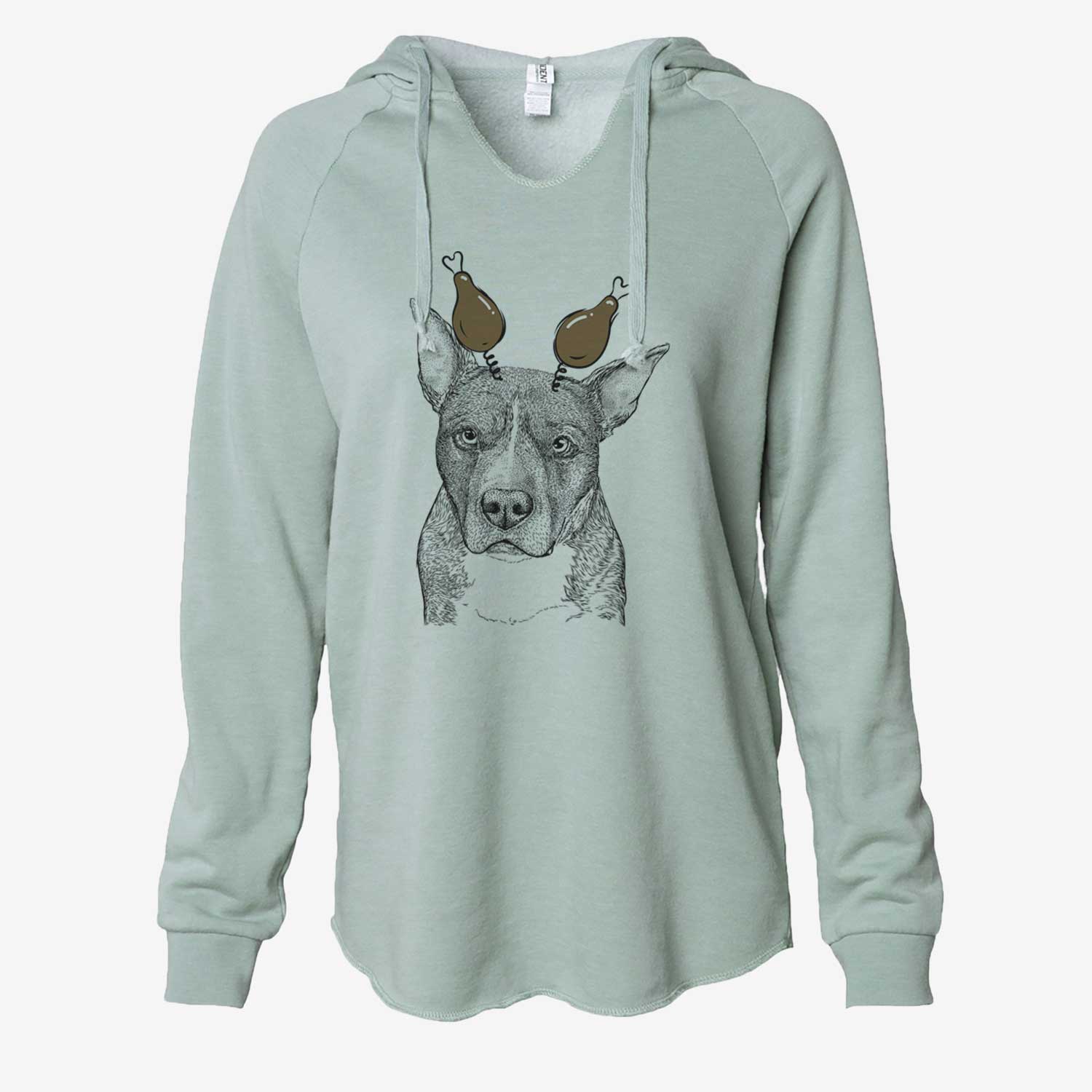 Thanksgiving Mercy the Pitbull - Cali Wave Hooded Sweatshirt