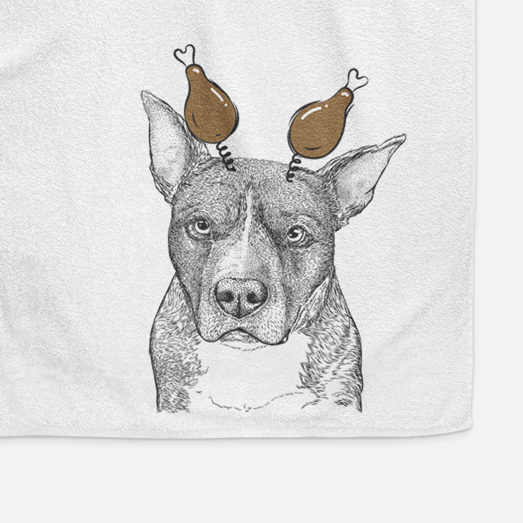 Mercy the Pitbull Decorative Hand Towel