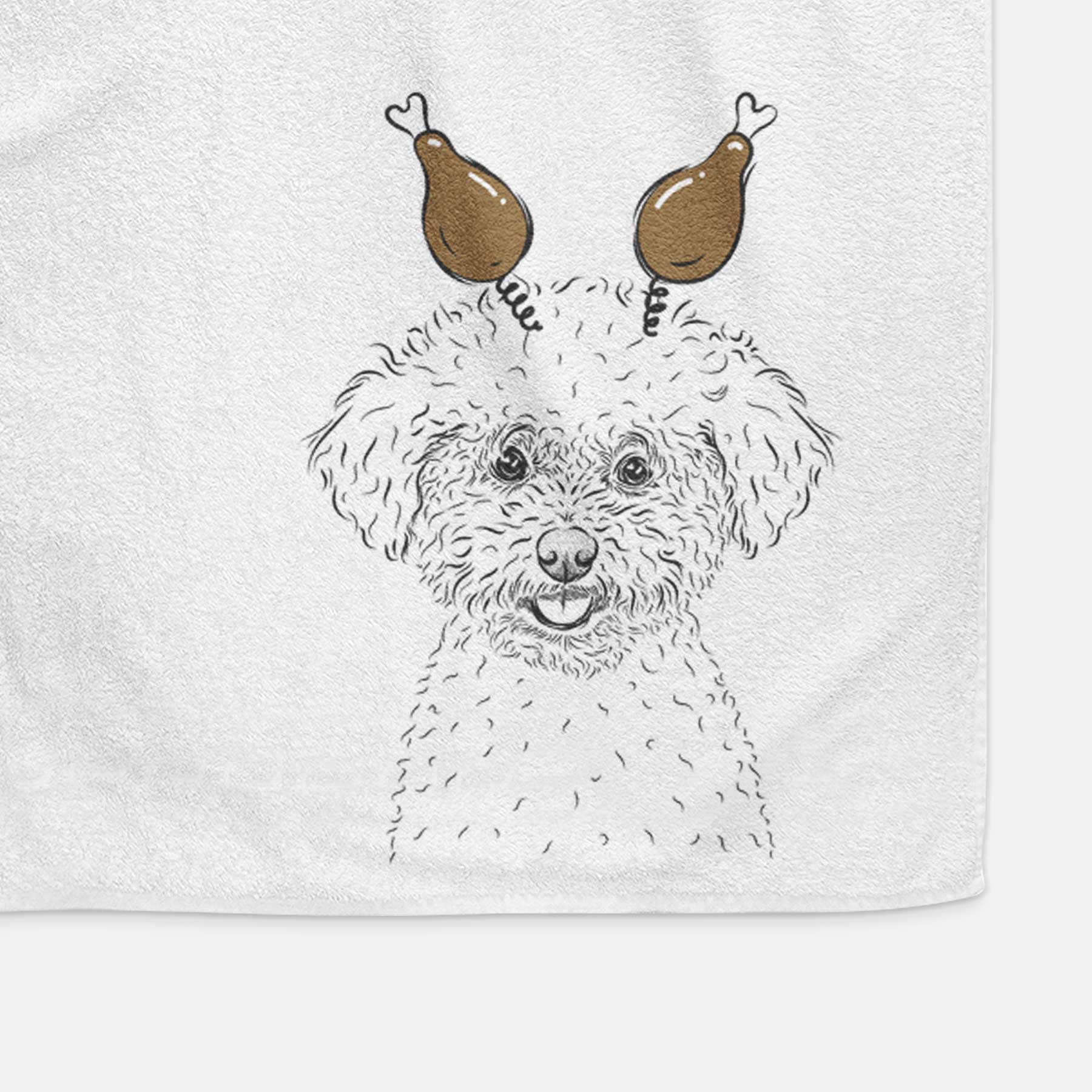 Mickey the Bichon Frise Decorative Hand Towel