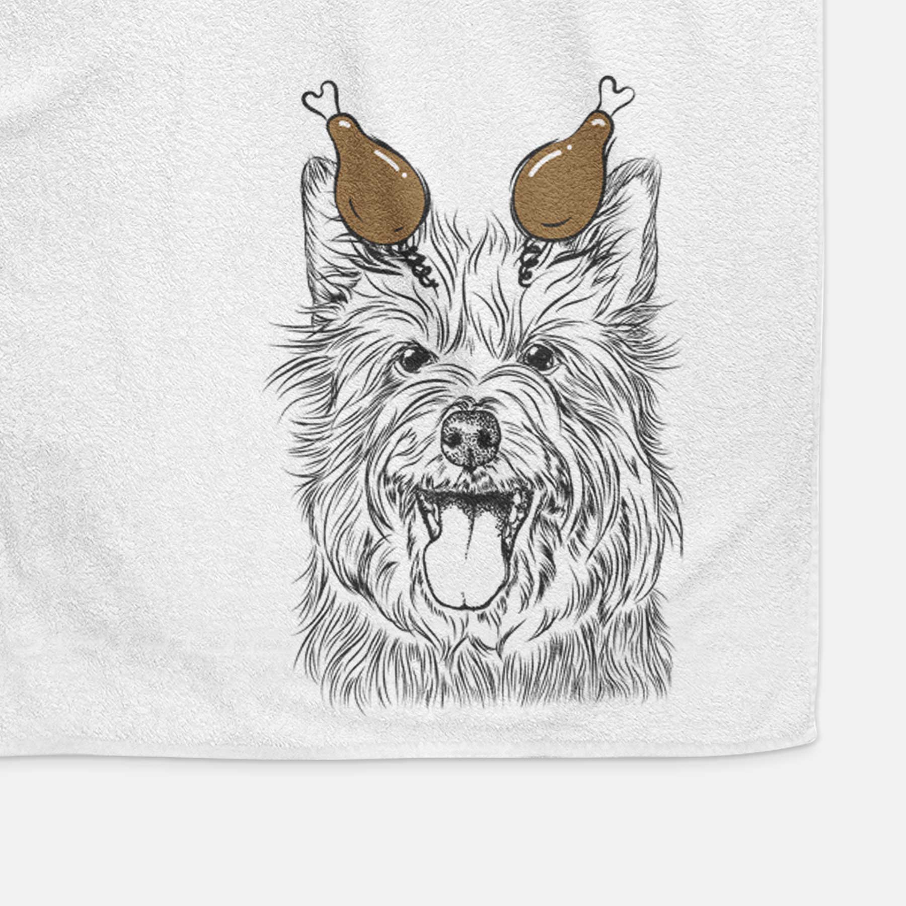 Middy the Australian Terrier Decorative Hand Towel