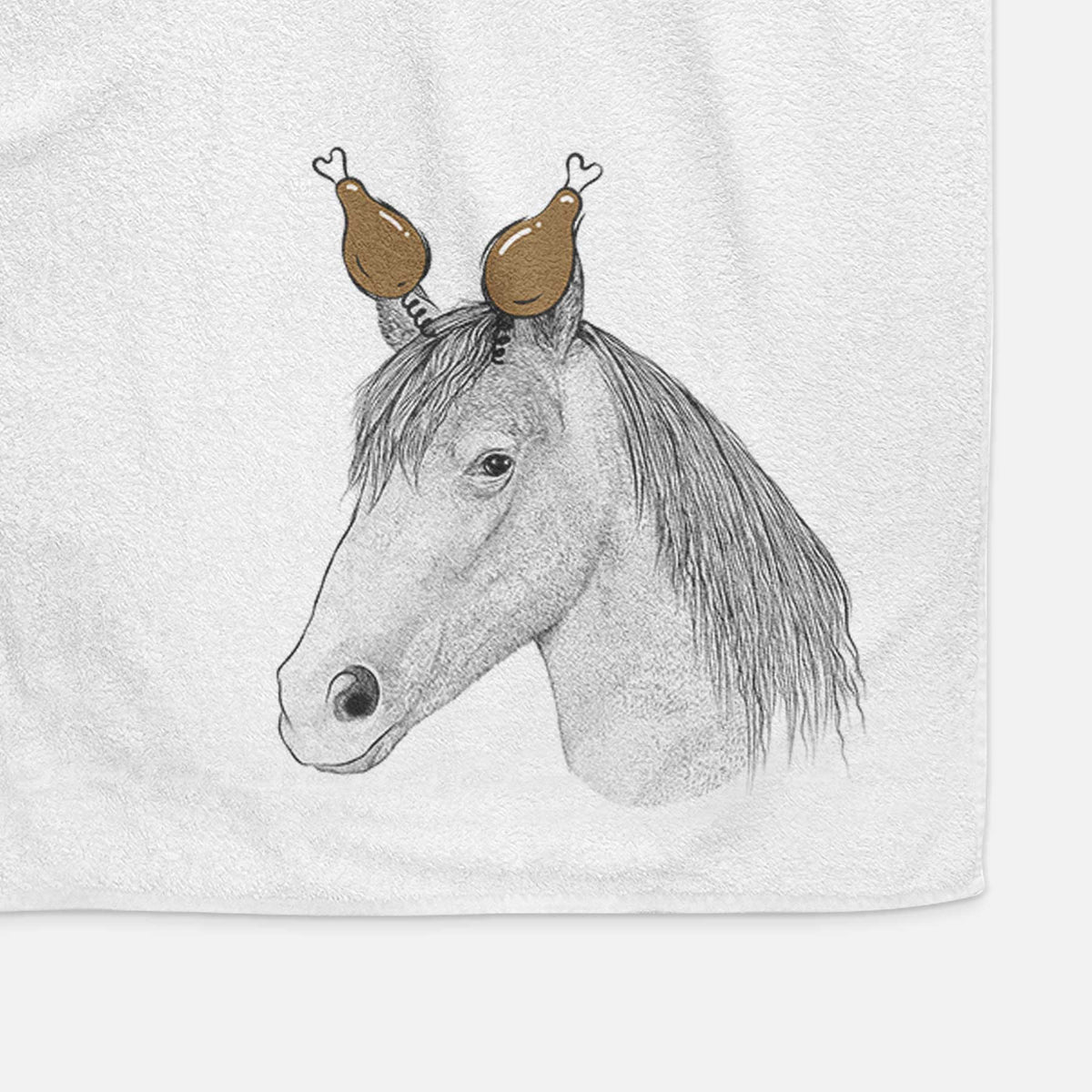Midnight the Missouri Foxtrotter Horse Decorative Hand Towel