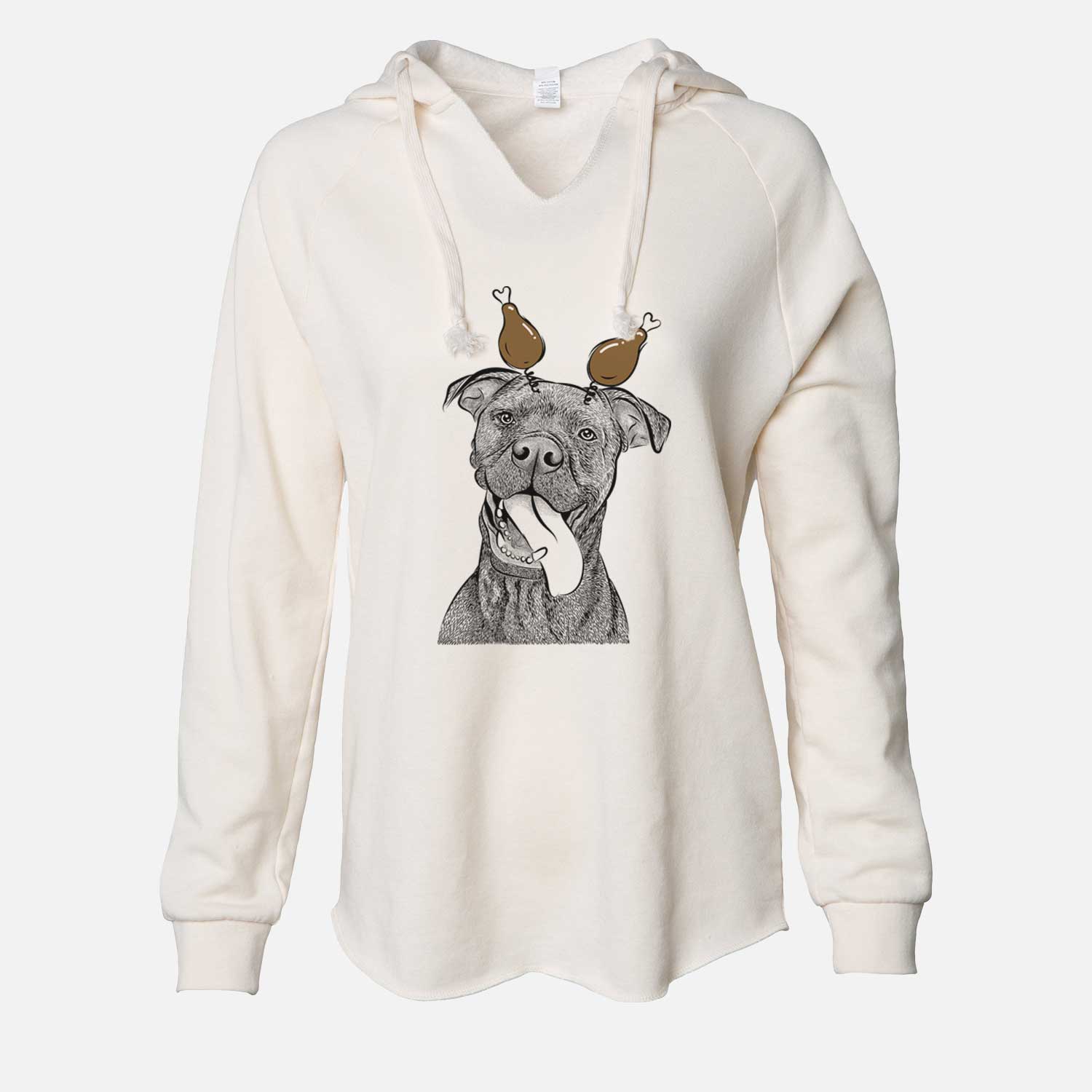 Thanksgiving Mikey the Boxador - Cali Wave Hooded Sweatshirt