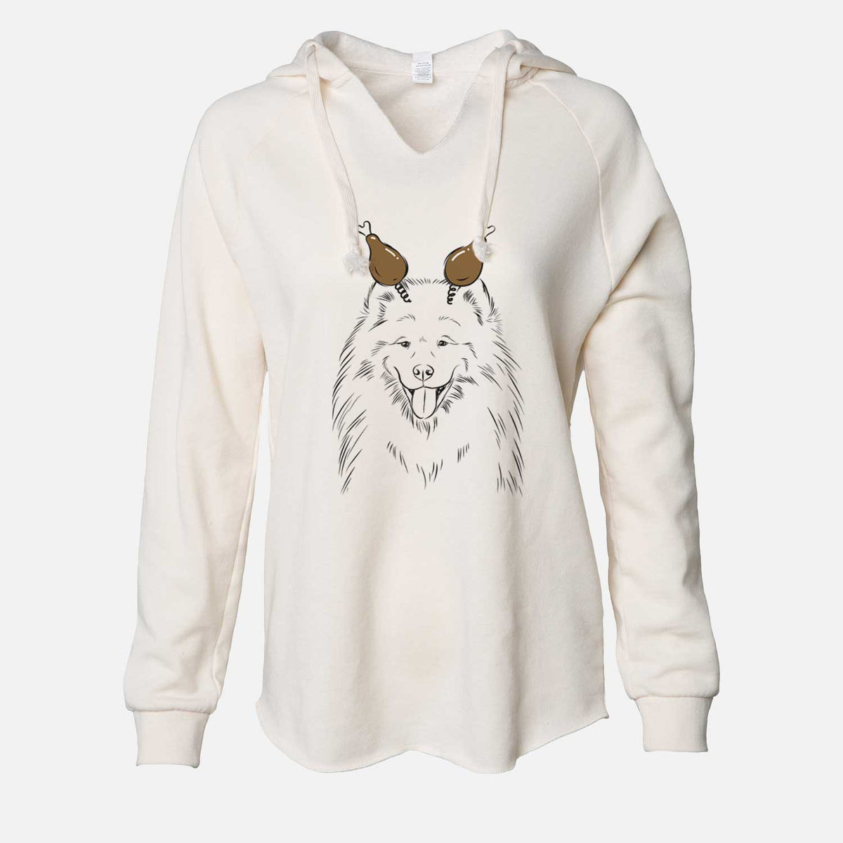 Thanksgiving Mikko the Samoyed - Cali Wave Hooded Sweatshirt