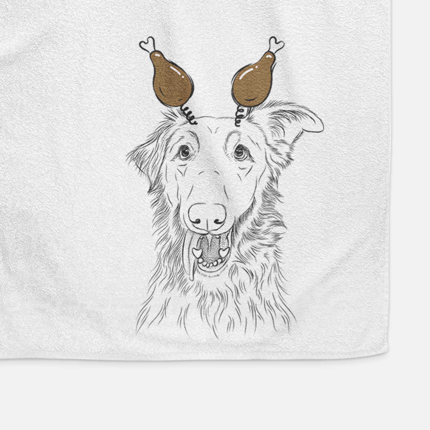 Mila the Mixed Breed Decorative Hand Towel