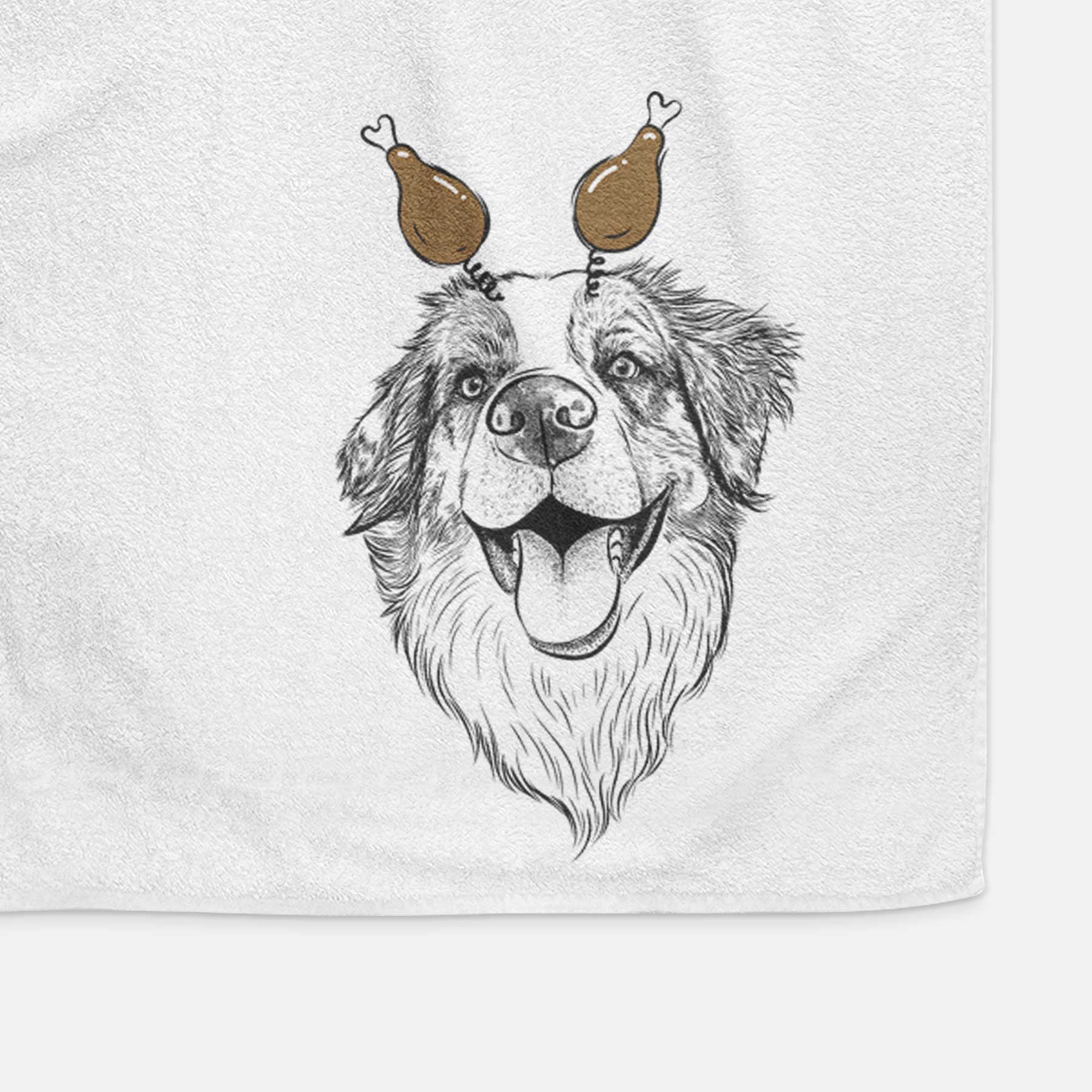 Mila the Australian Shepherd Decorative Hand Towel