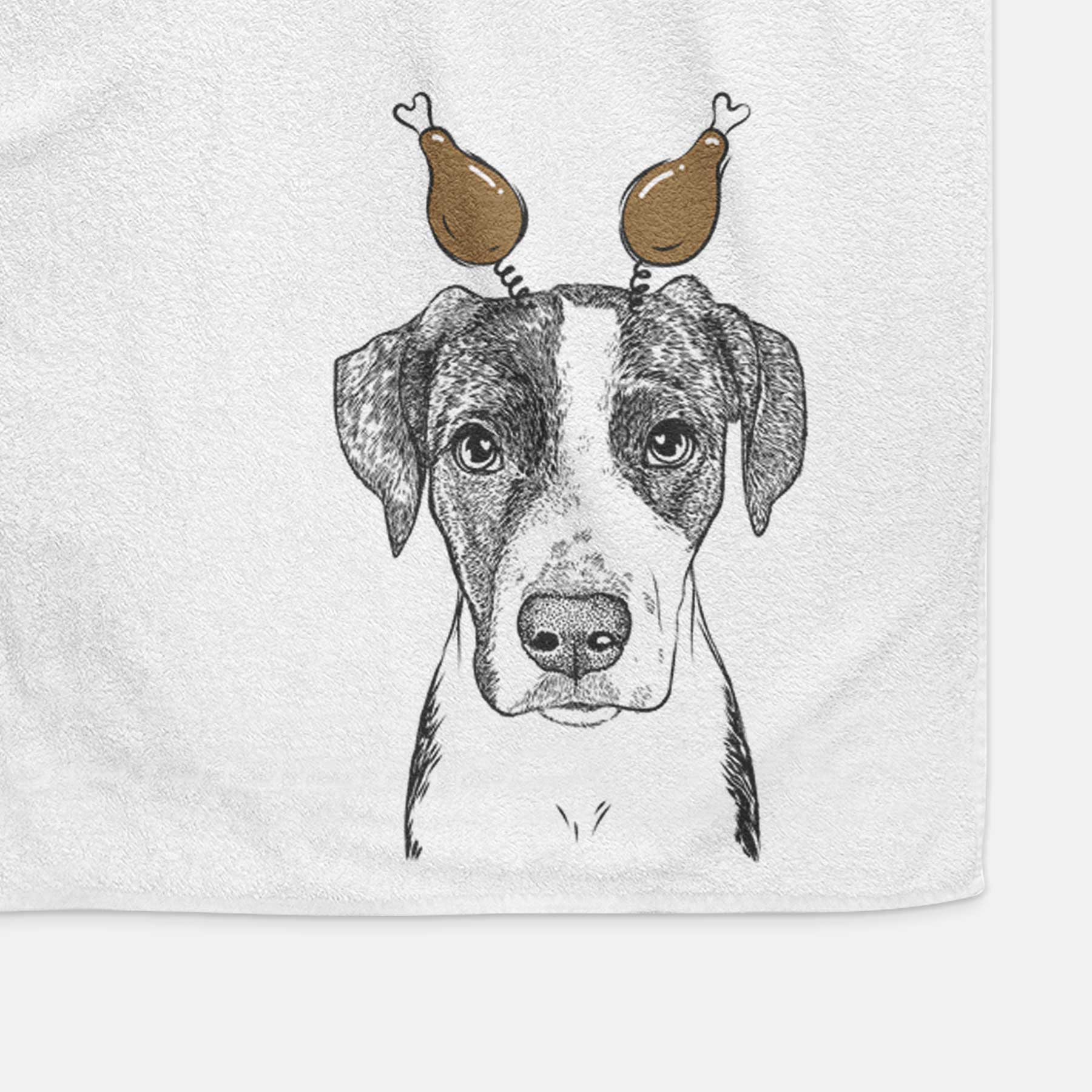 Milo the Mixed Breed Decorative Hand Towel