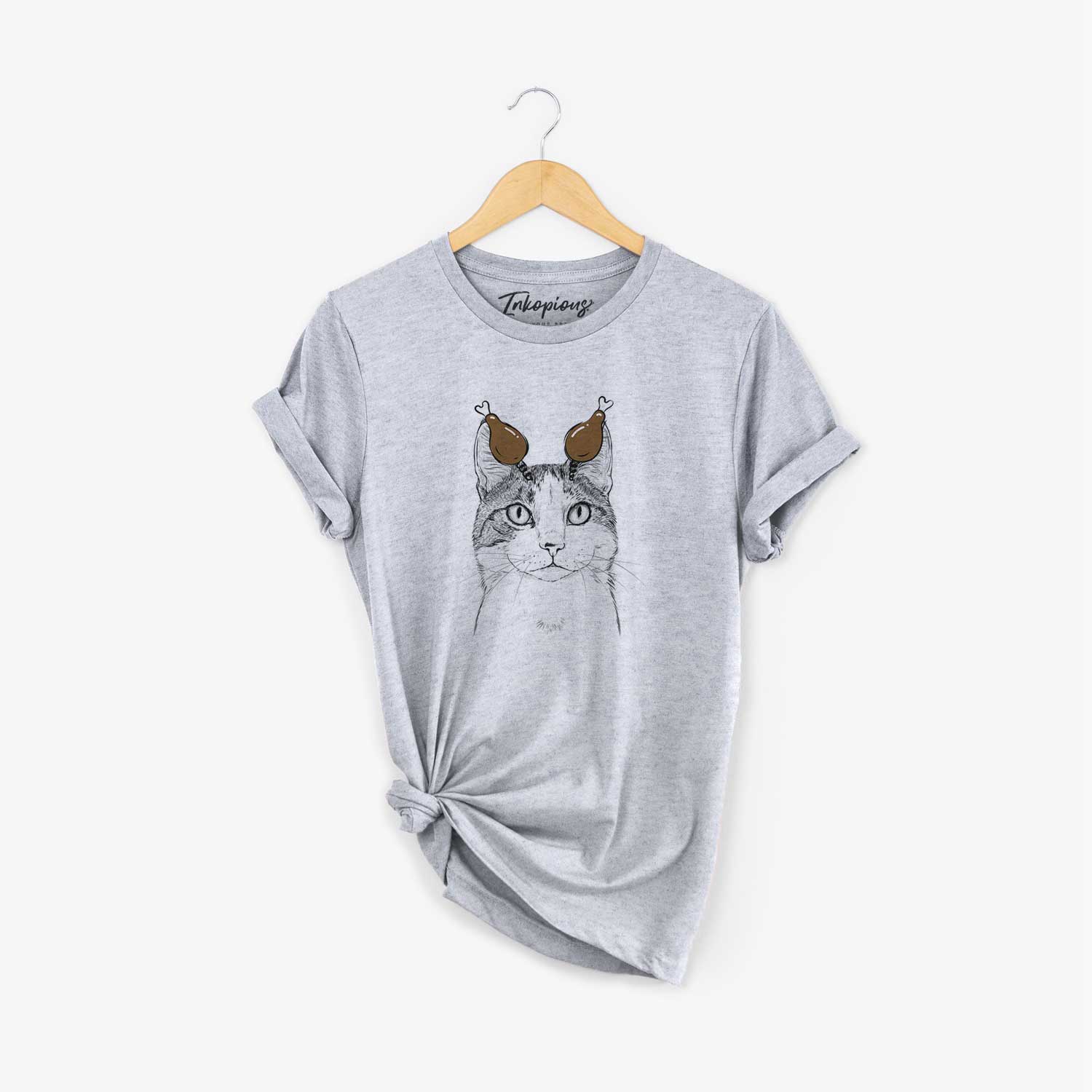 Thanksgiving Mini Griffin the Domestic Shorthair Cat - Unisex Crewneck